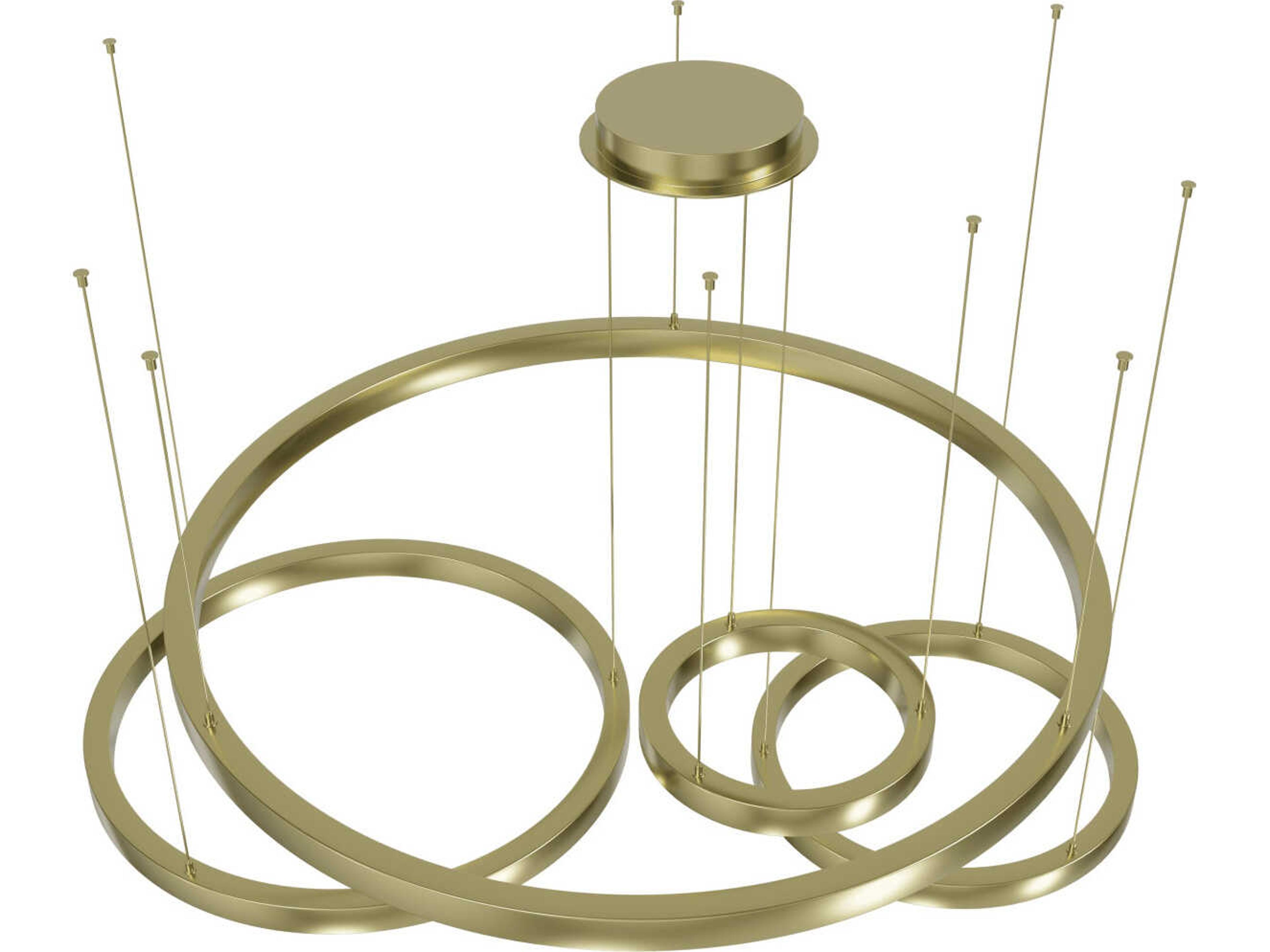 Avenue Lighting Aria Polished Brass Round Pendant