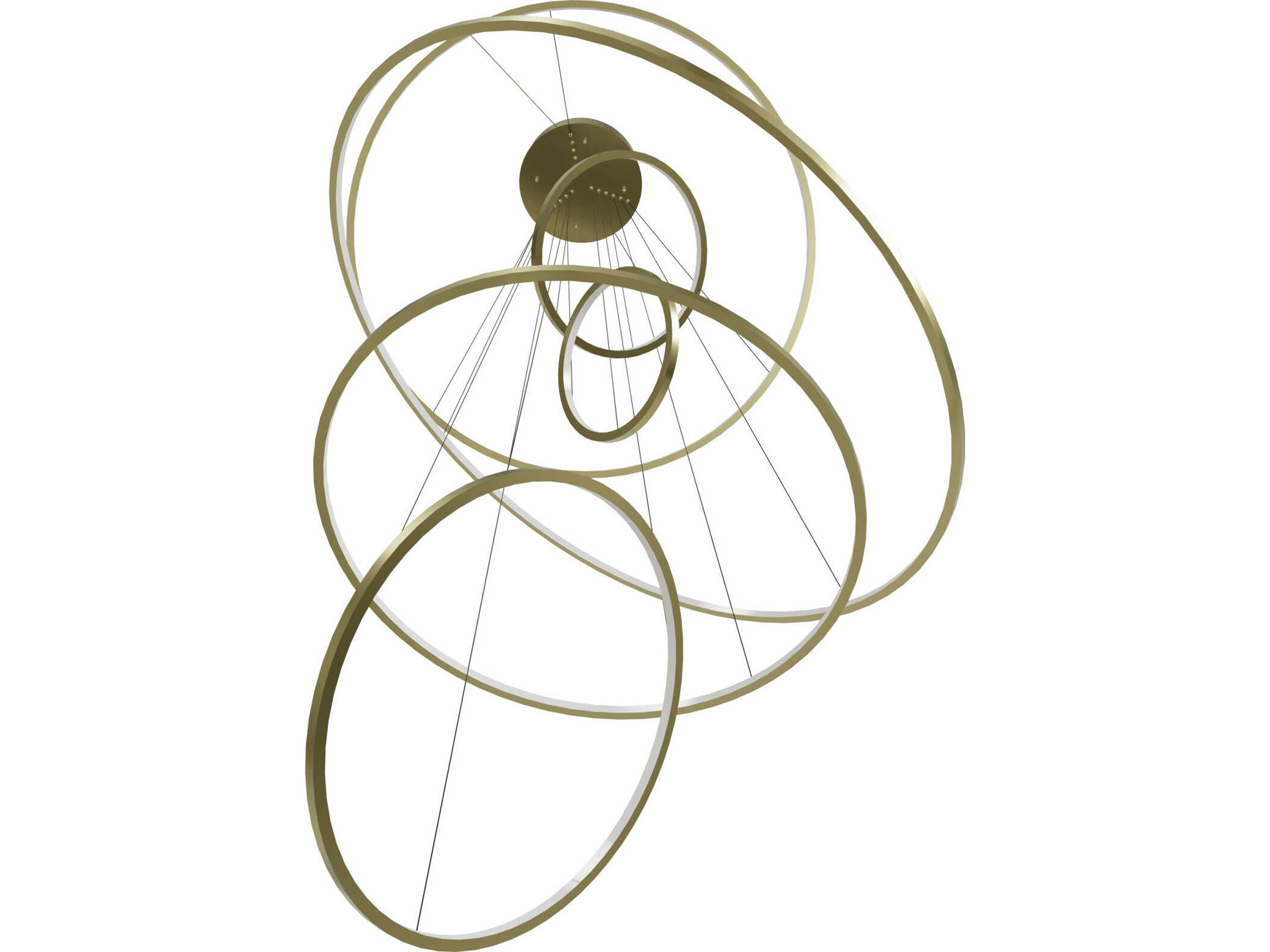 Avenue Lighting Aria Polished Brass Round Pendant