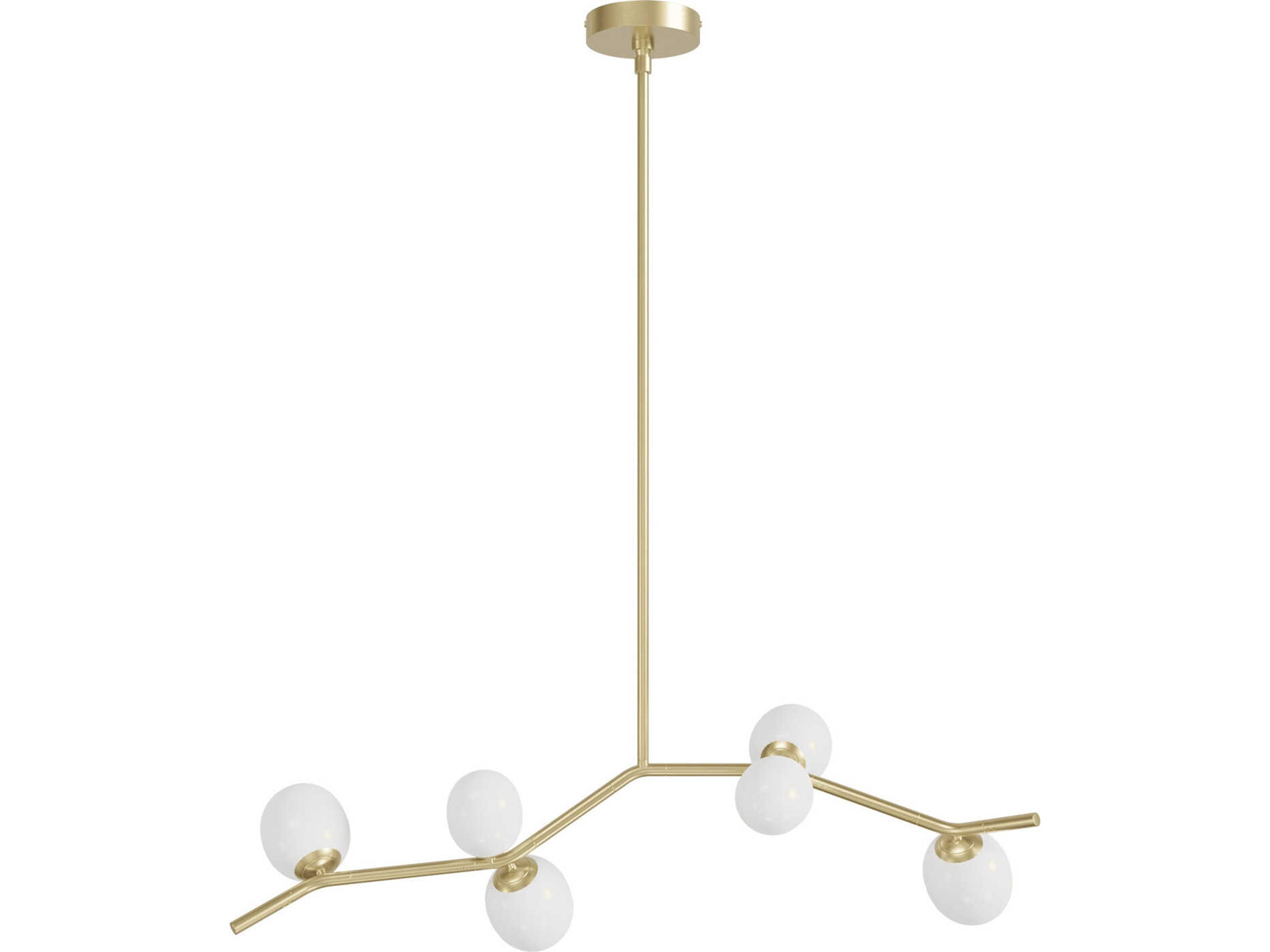 Hampton Linear Chandelier in Brushed Brass