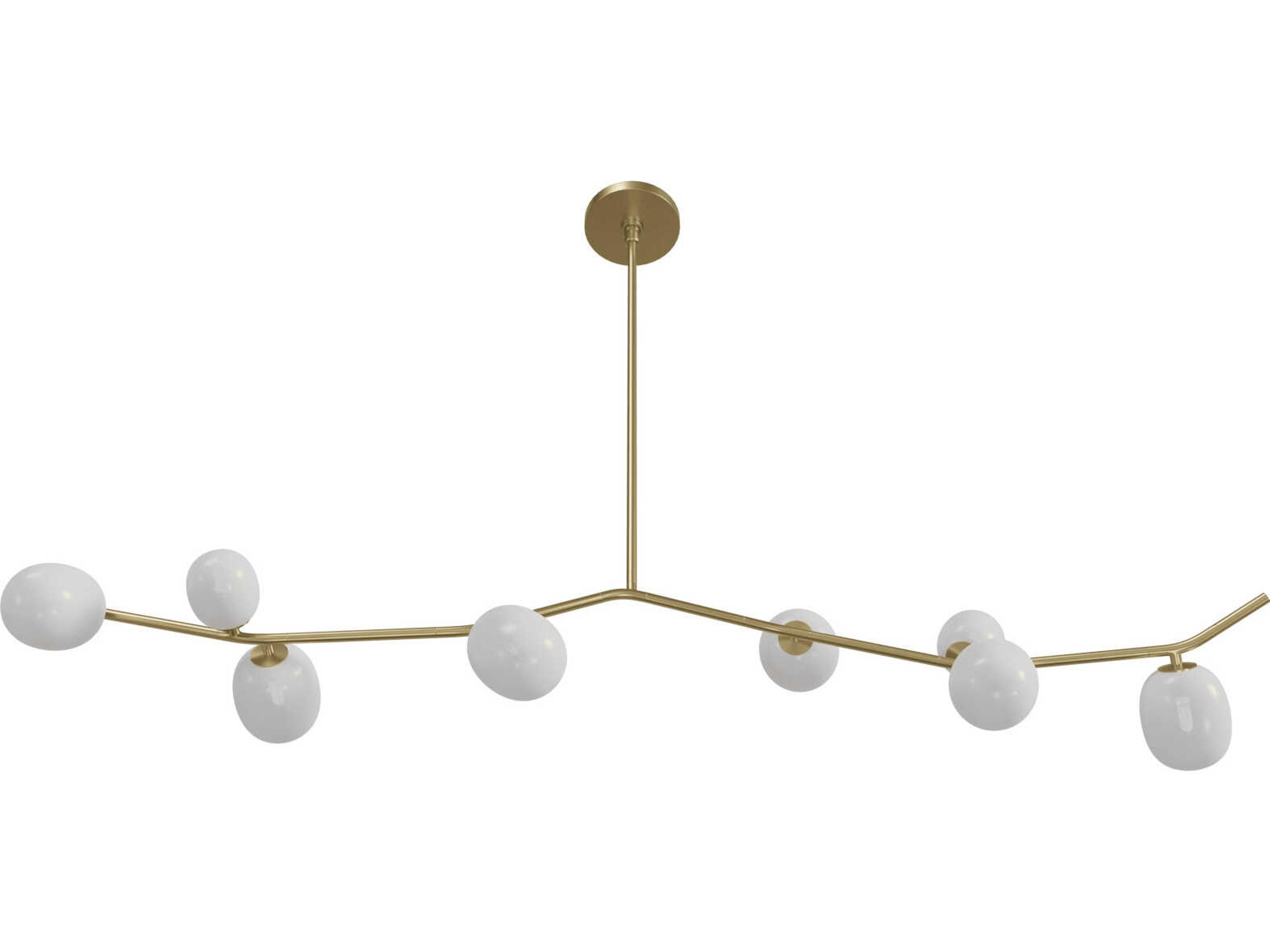 Avenue Lighting Hampton 8-Light Brushed Brass Island Pendant