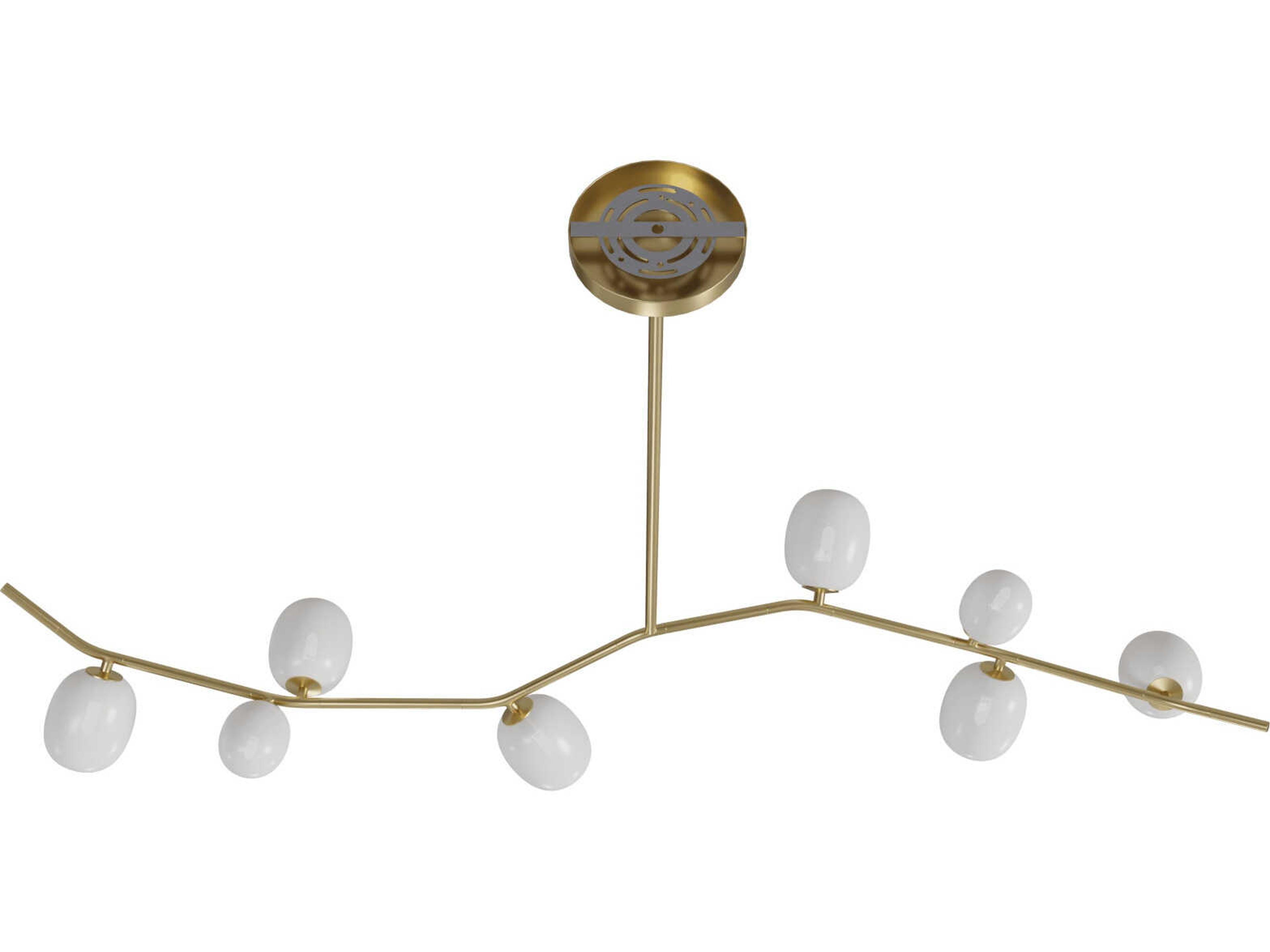 Avenue Lighting Hampton 8-Light Brushed Brass Island Pendant