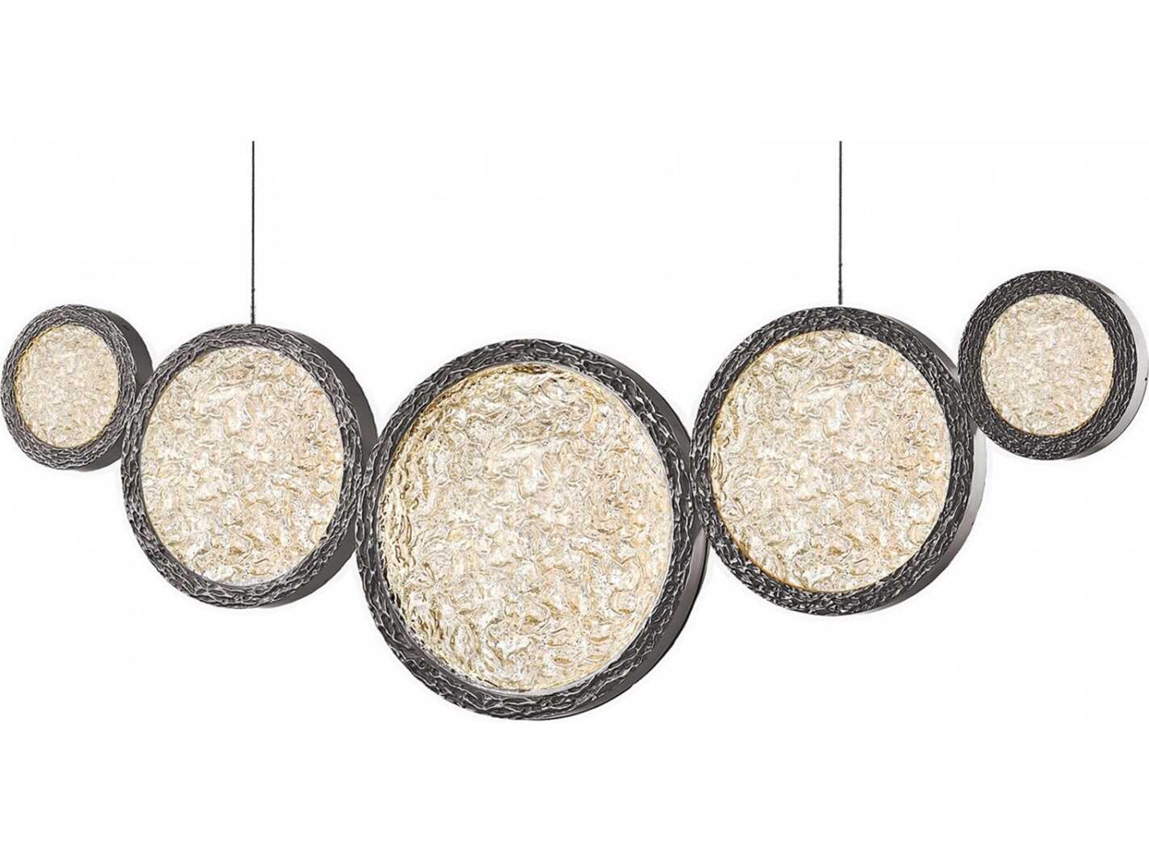 Bottega Linear LED Chandelier in Polished Nickel