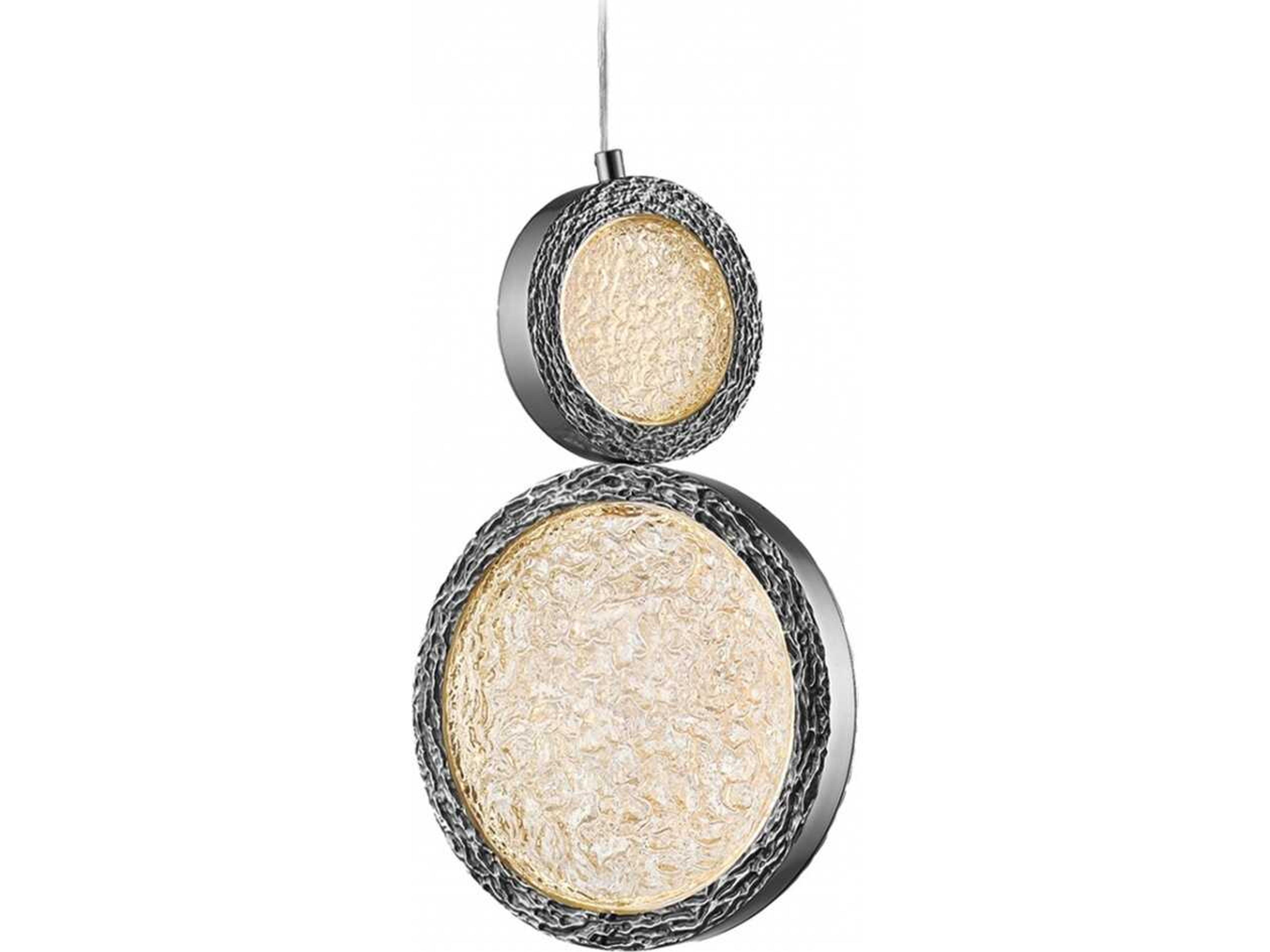 Bottega LED Pendant a Modern Double Ring Light
