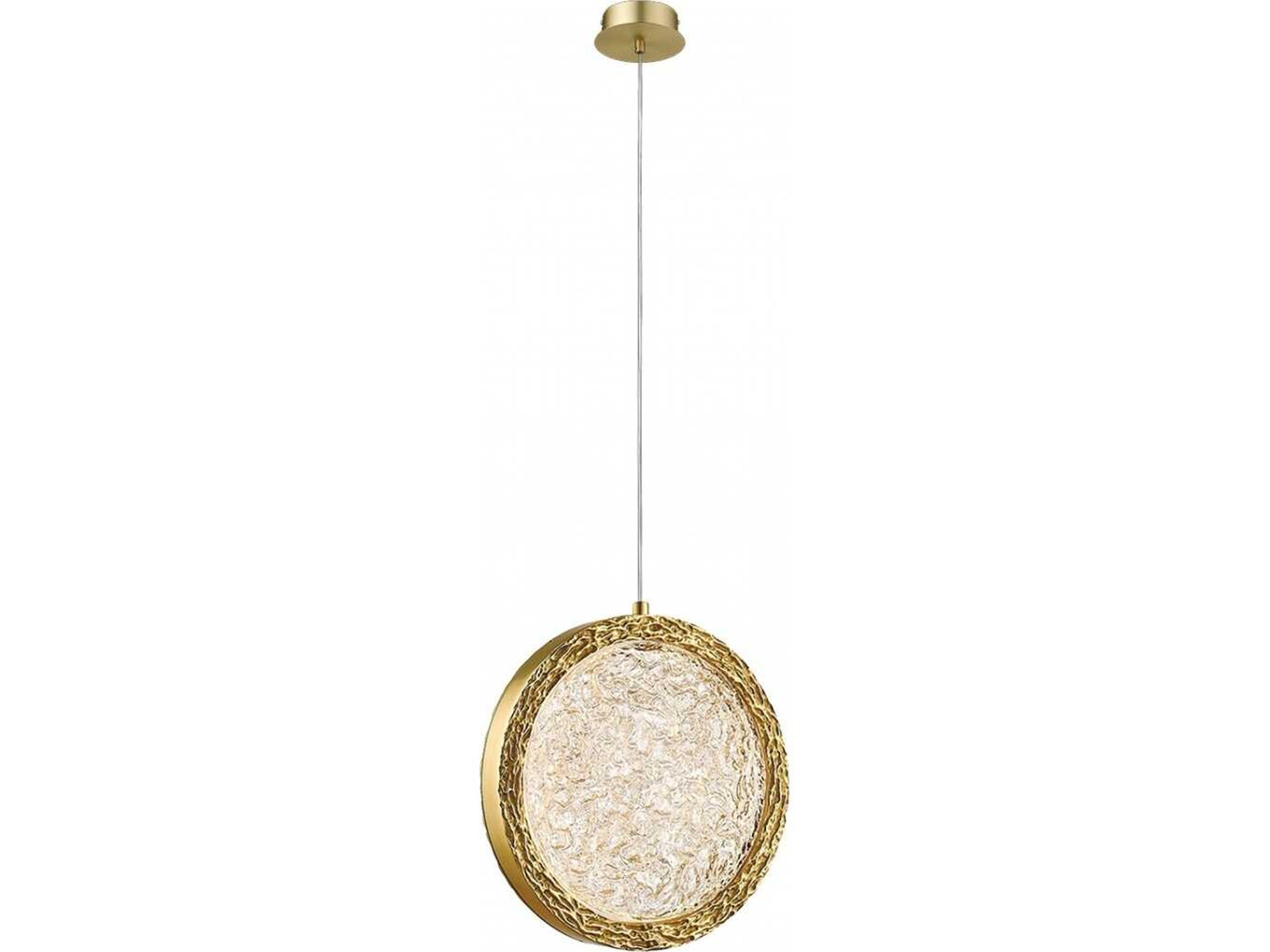 Avenue Lighting Bottega Polished Brass Round Mini Pendant