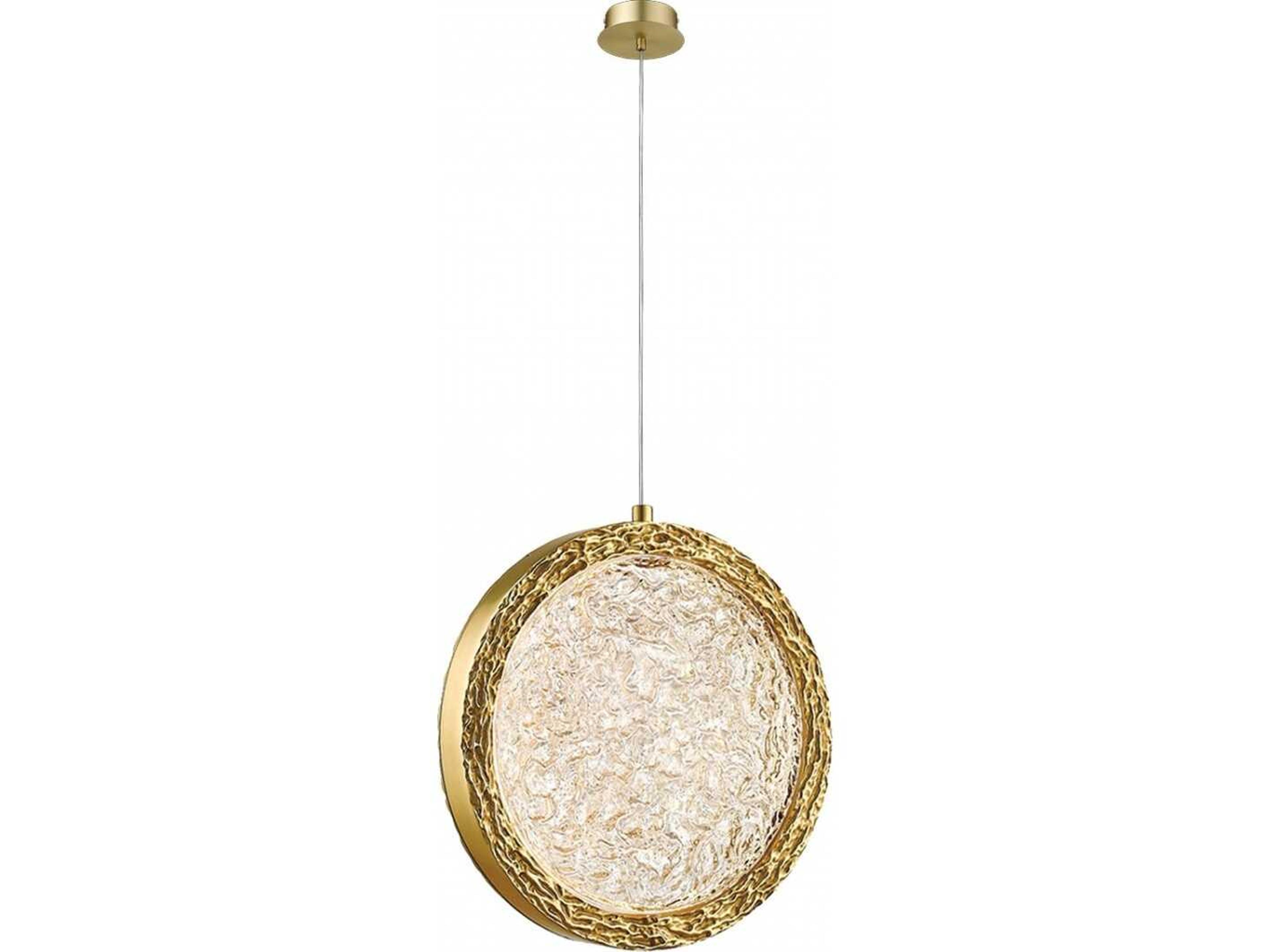 Avenue Lighting Bottega Polished Brass Round Mini Pendant