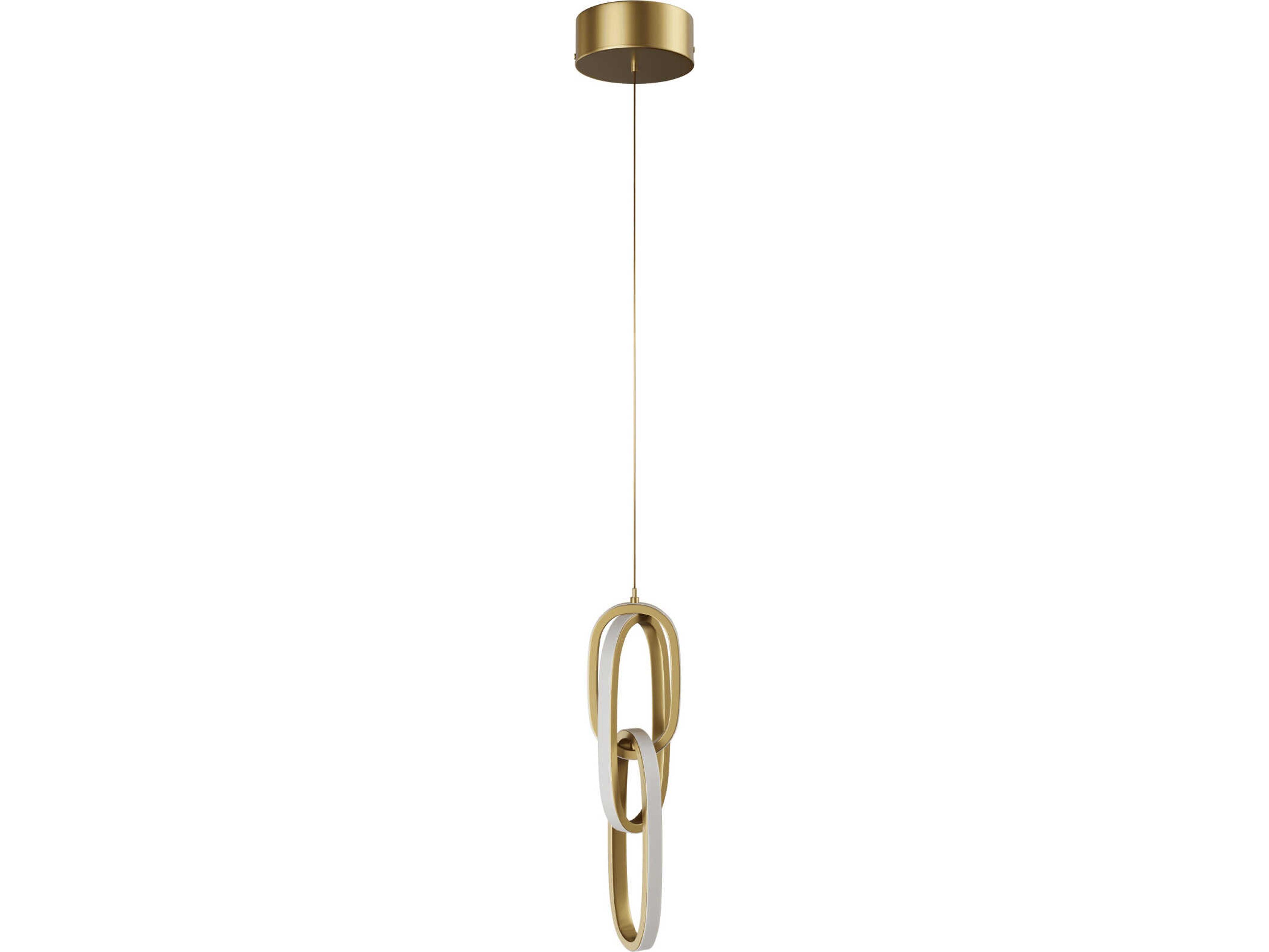 Circa LED Pendant Looping Gold Light
