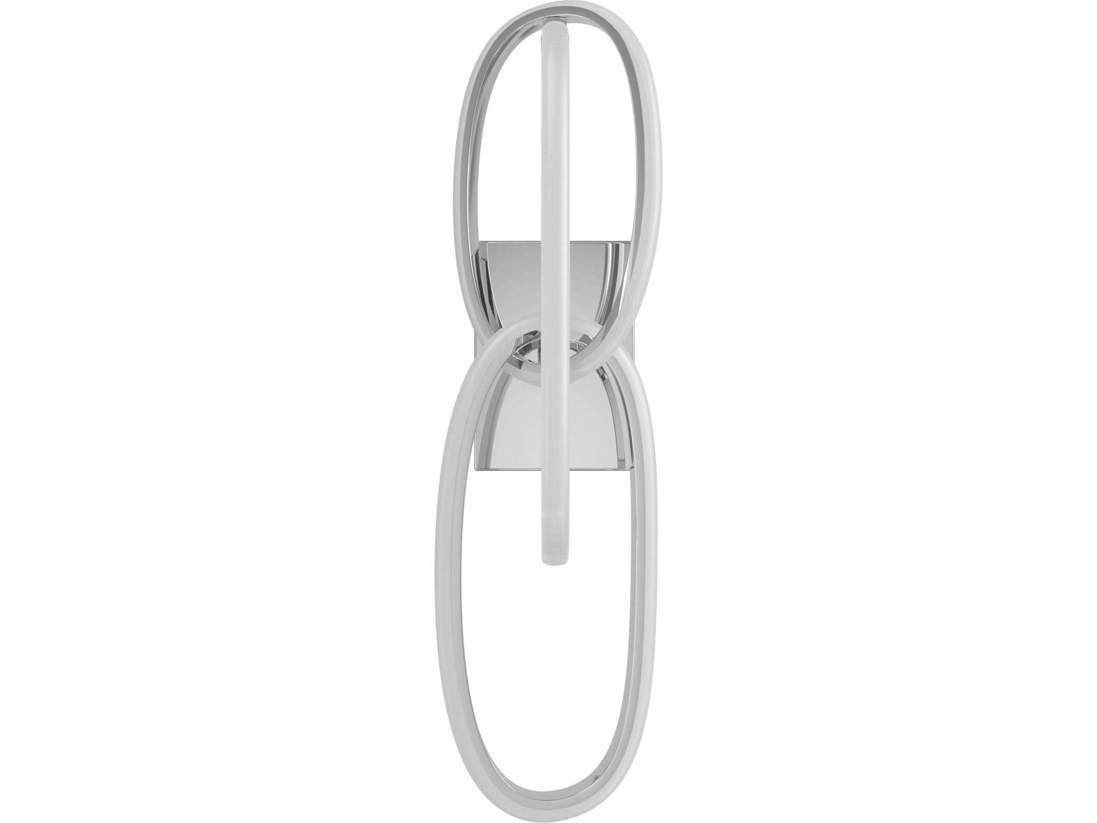 Circa LED Wall Sconce Modern Looping Chrome