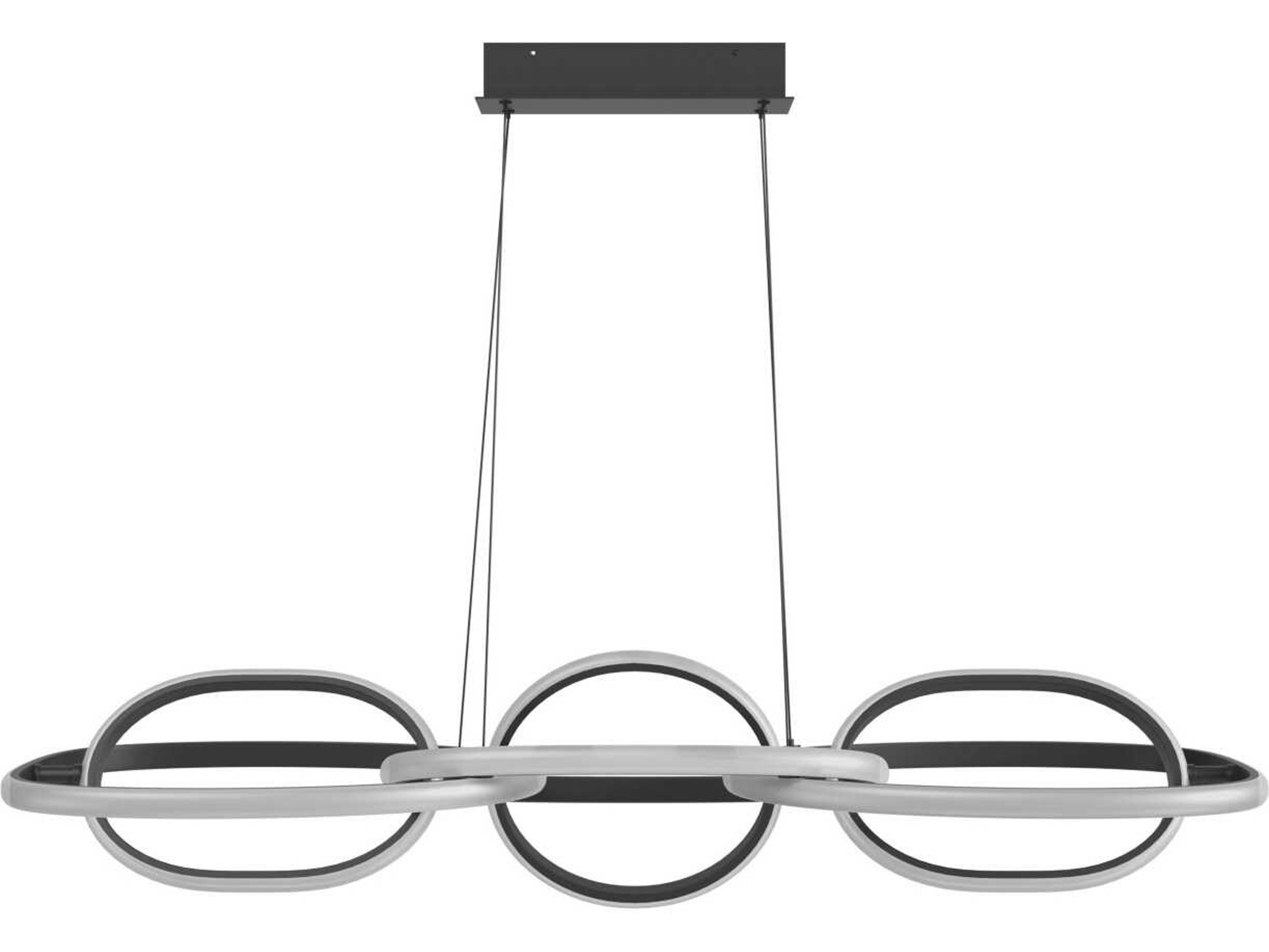 Circa LED Pendant Black 63 Inch Wide