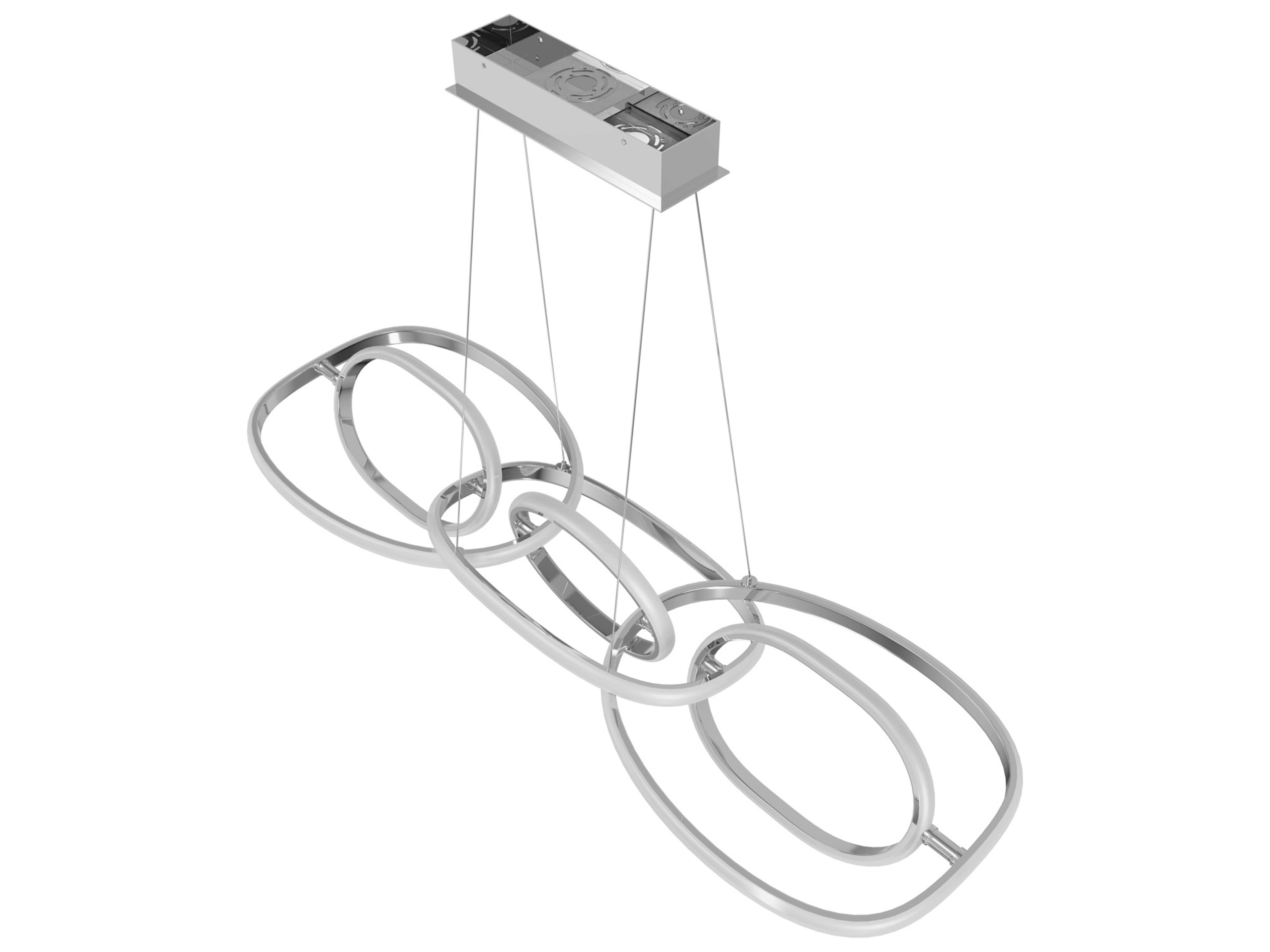 Circa LED Pendant Chandelier Chrome