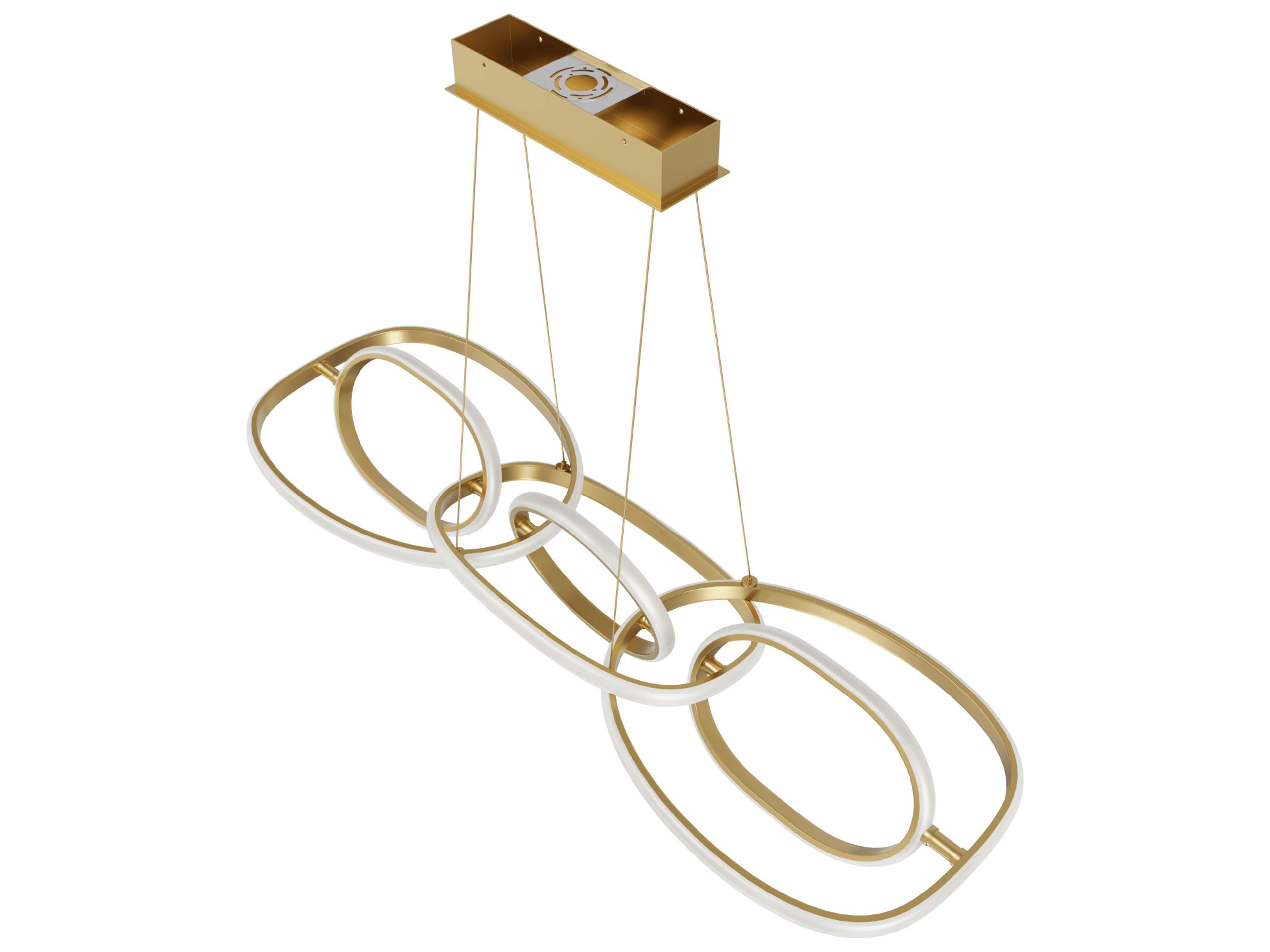 Circa LED Pendant Light in Gold Contemporary