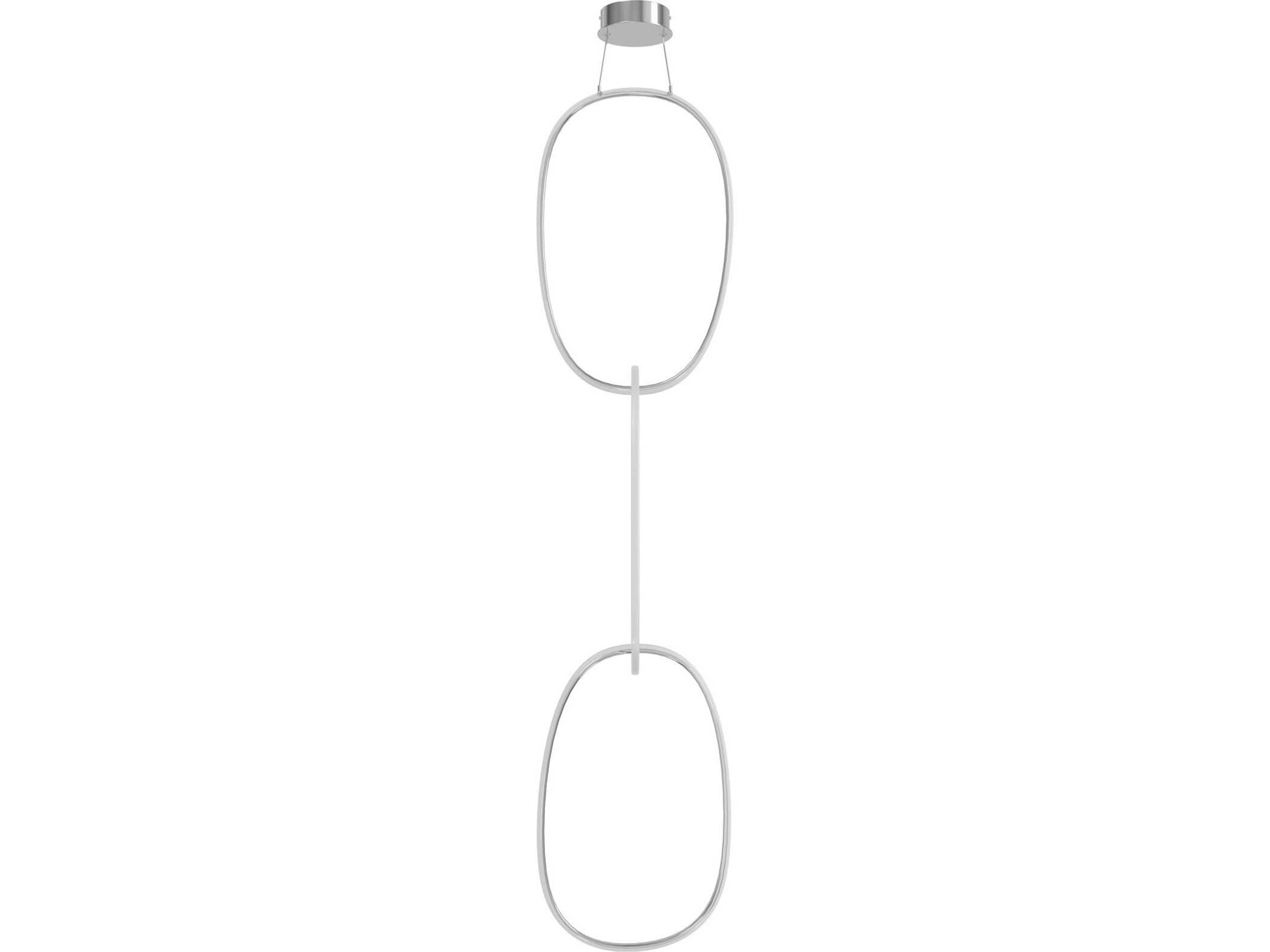 Circa LED Pendant Chandelier Polished Chrome