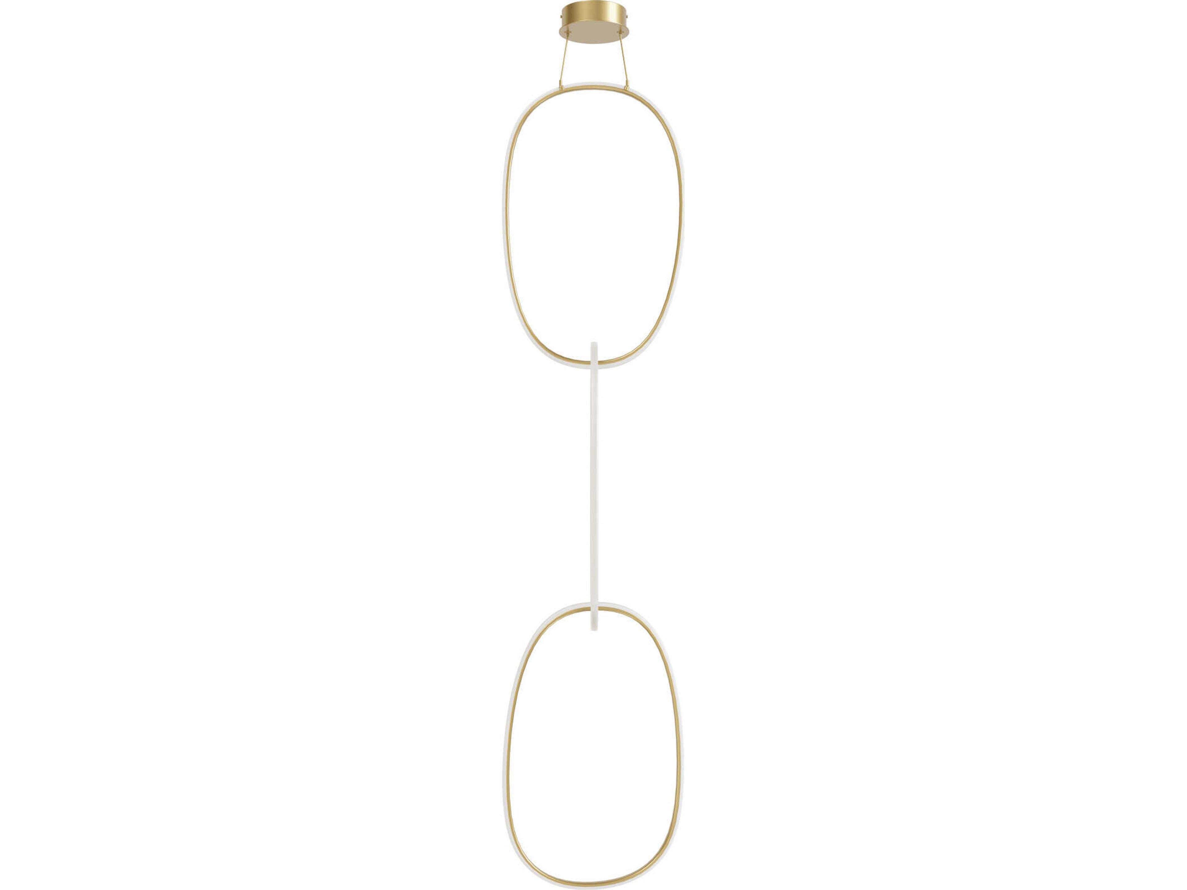 Circa LED Pendant Gold 3 Ring Modern