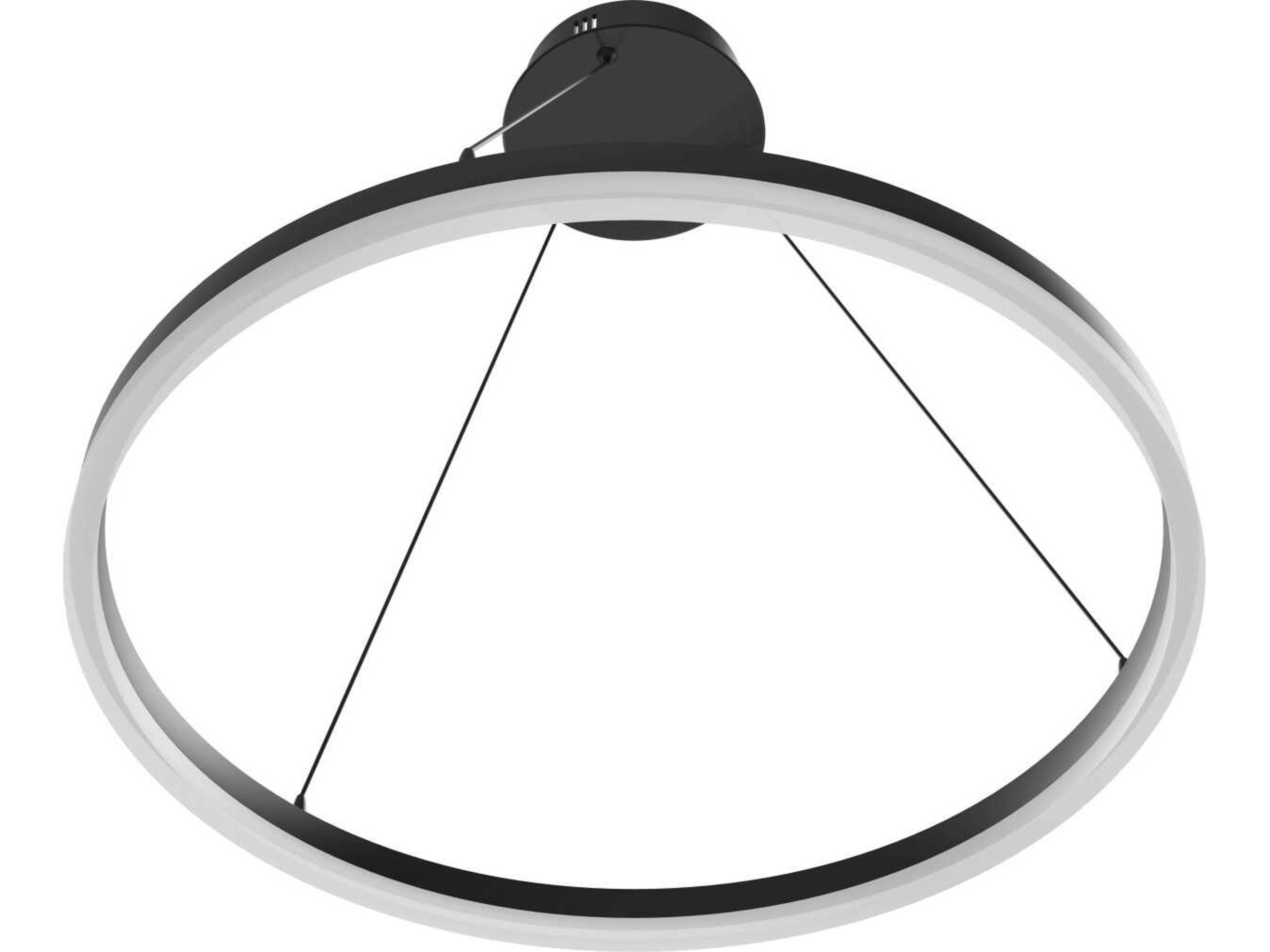 Avenue Lighting Circa Led Black Round Pendant