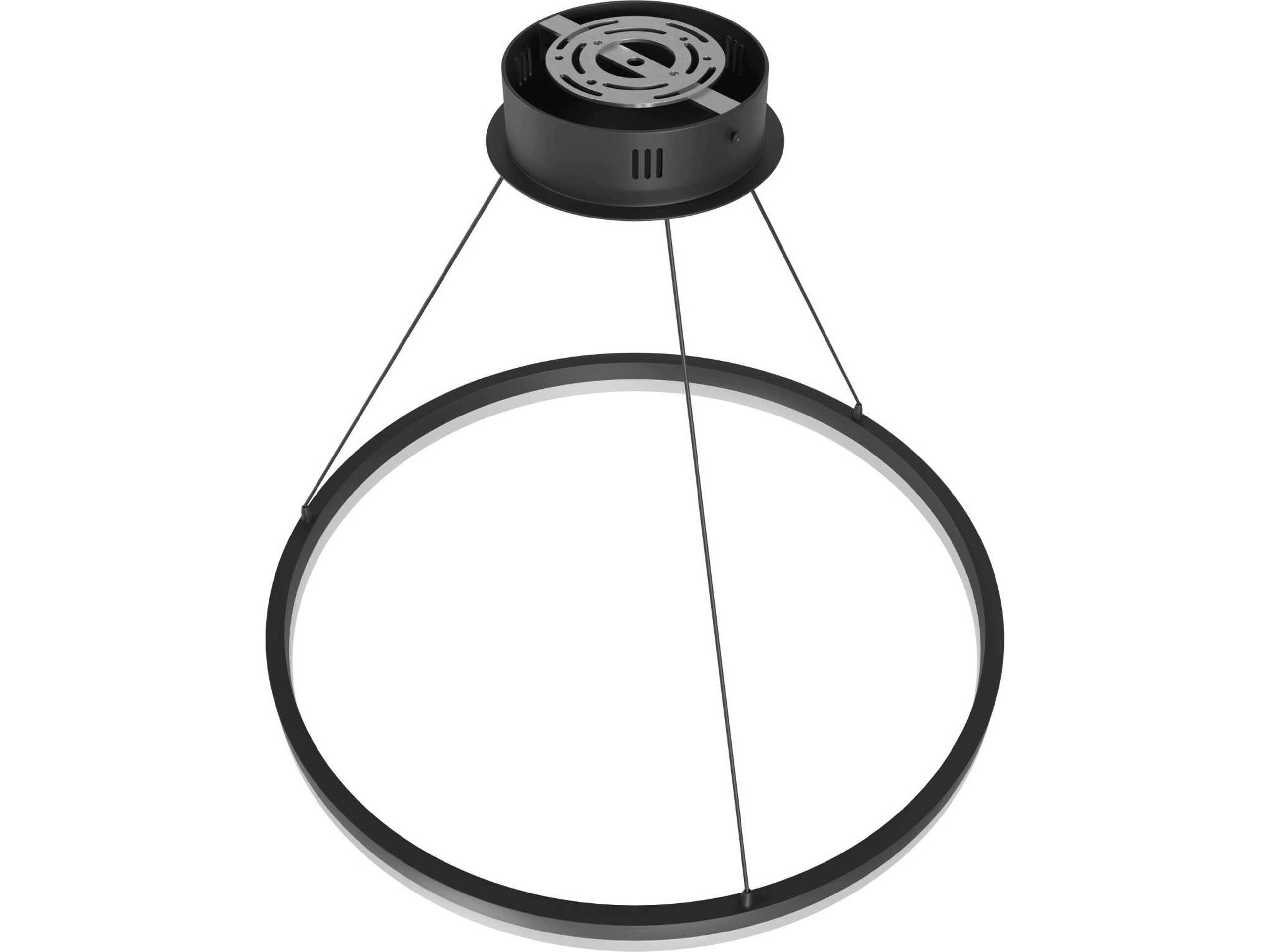 Avenue Lighting Circa Led Black Round Pendant