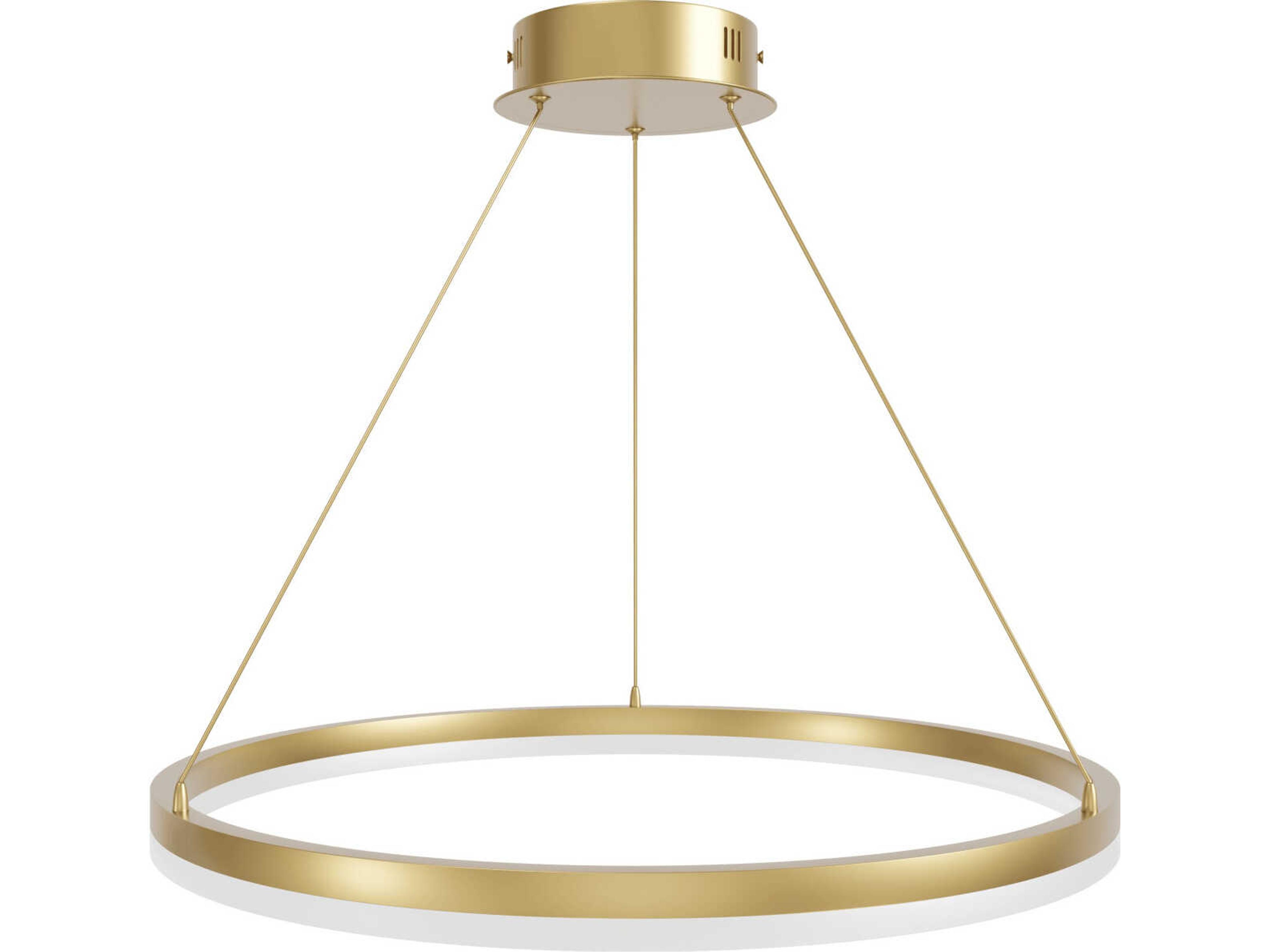 Circa LED Pendant in Gold