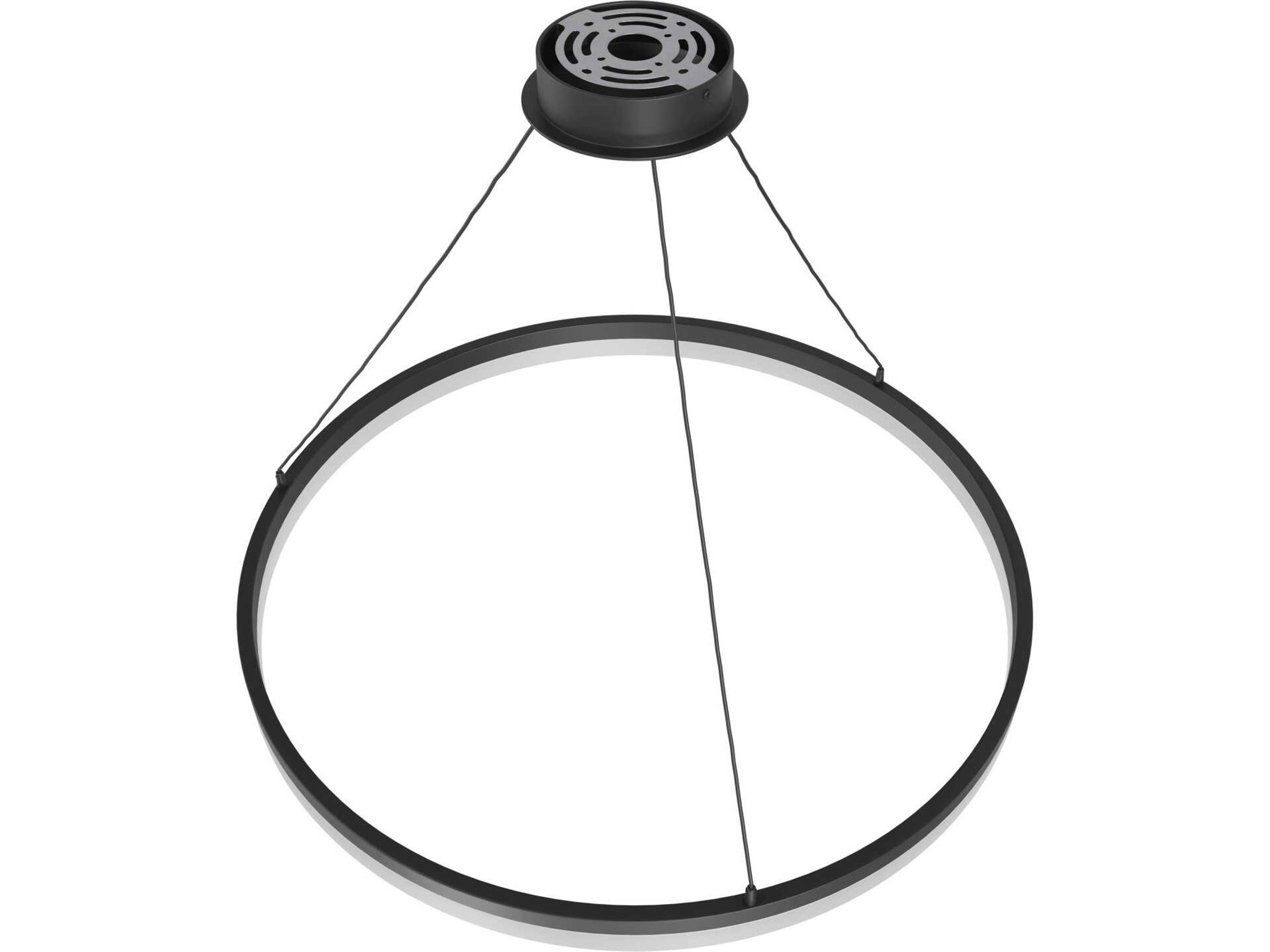 Avenue Lighting Circa Led Black Round Pendant