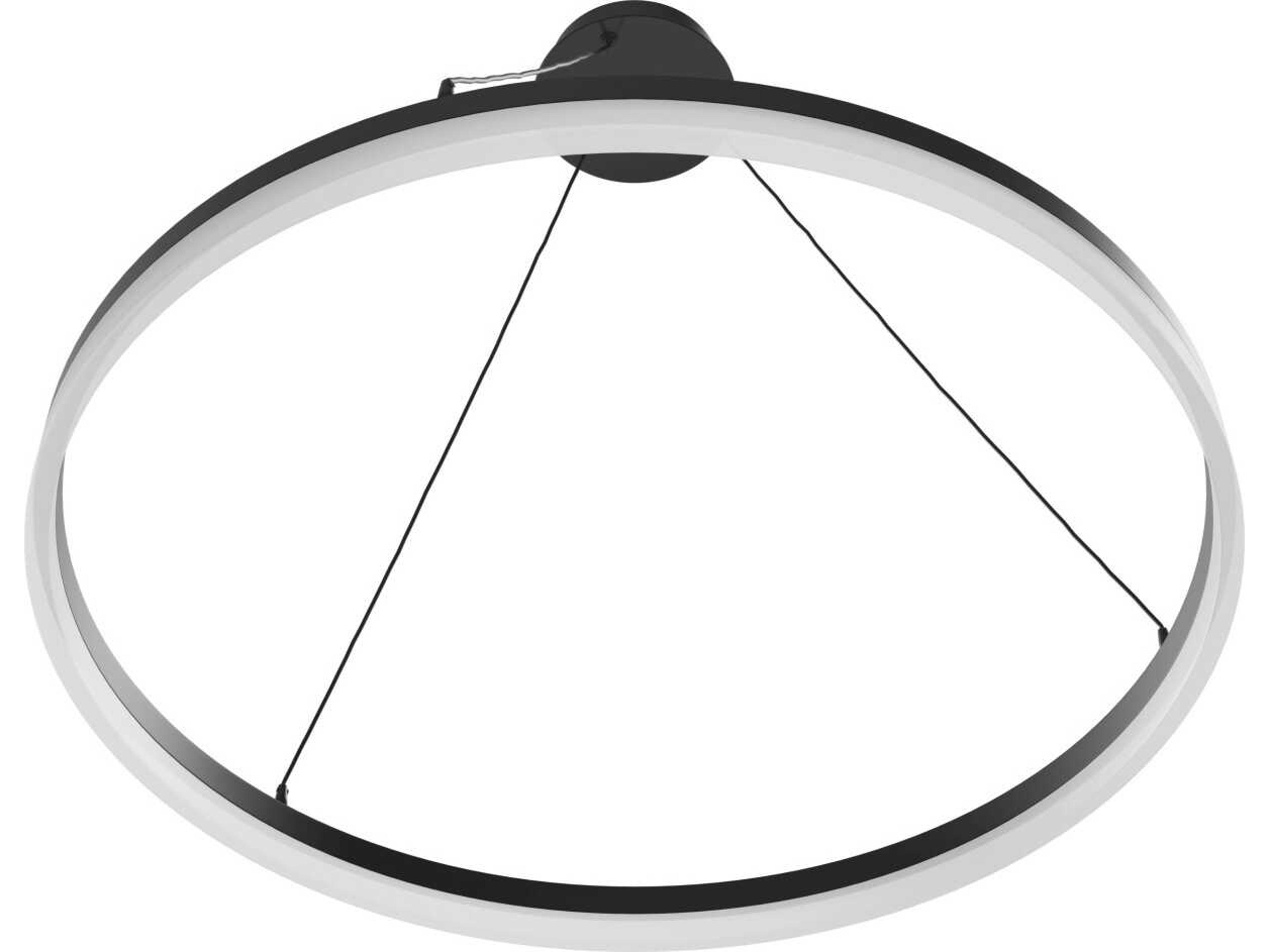 Avenue Lighting Circa Led Black Round Pendant