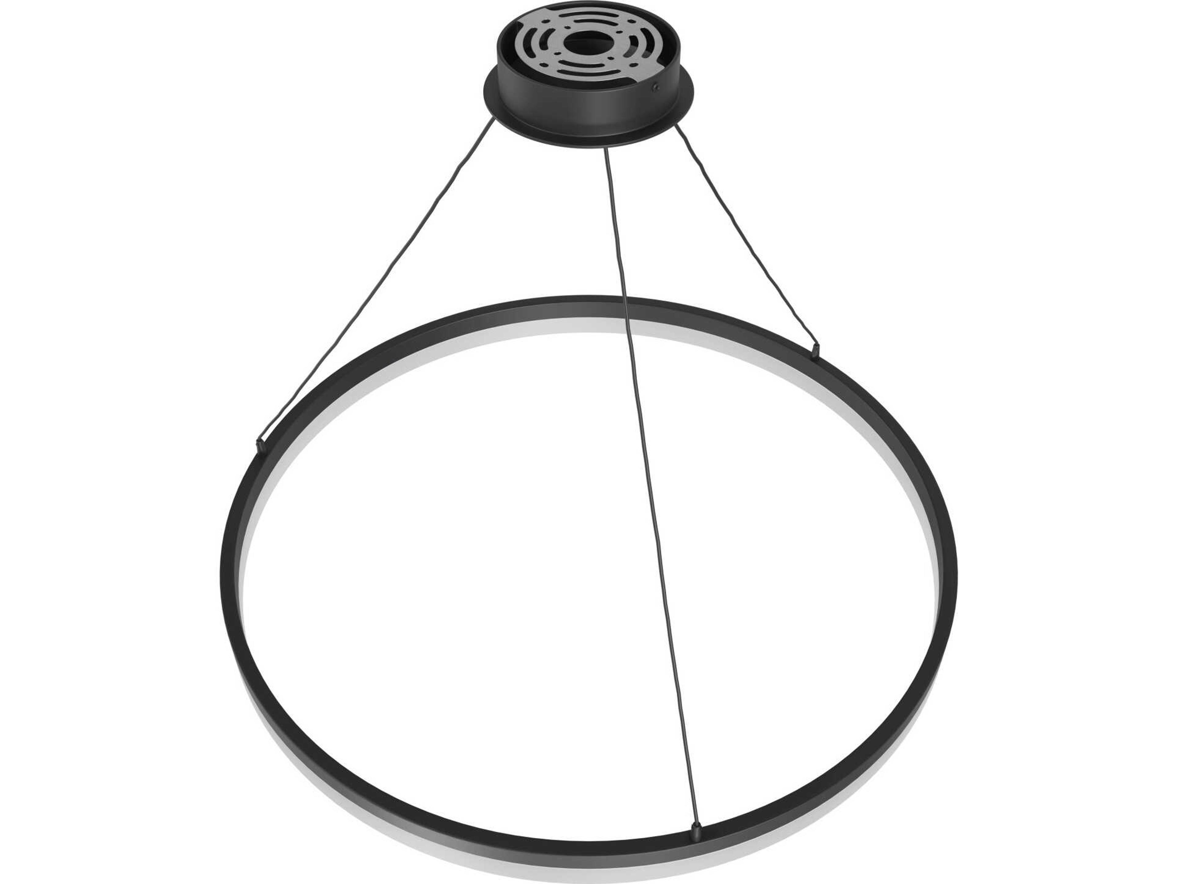 Avenue Lighting Circa Led Black Round Pendant