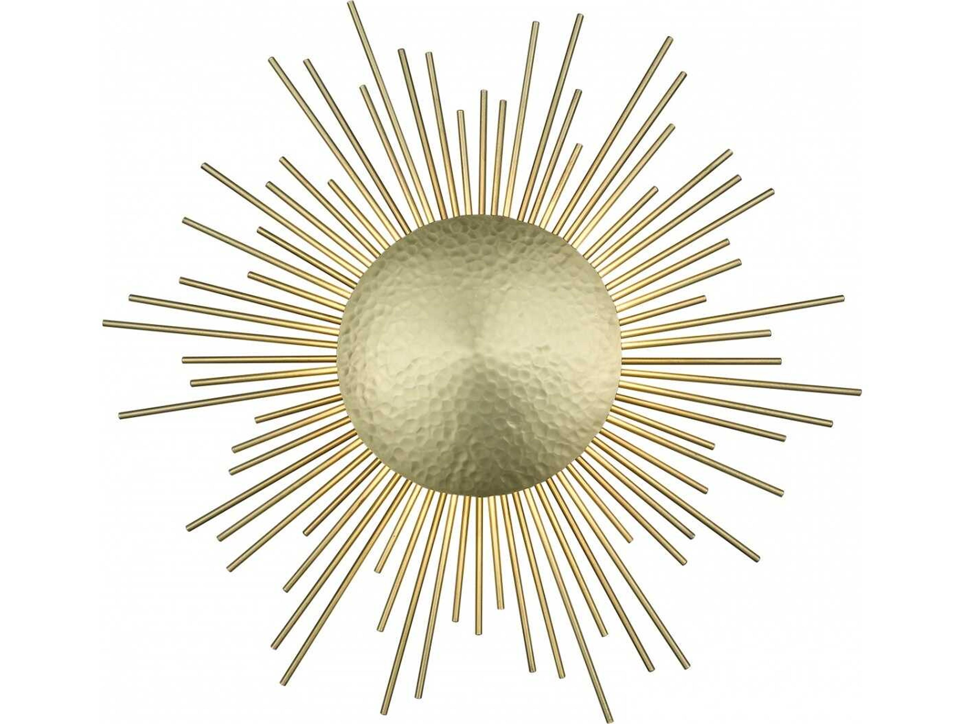 Marquee St. Wall Sconce Hammered Brushed Brass