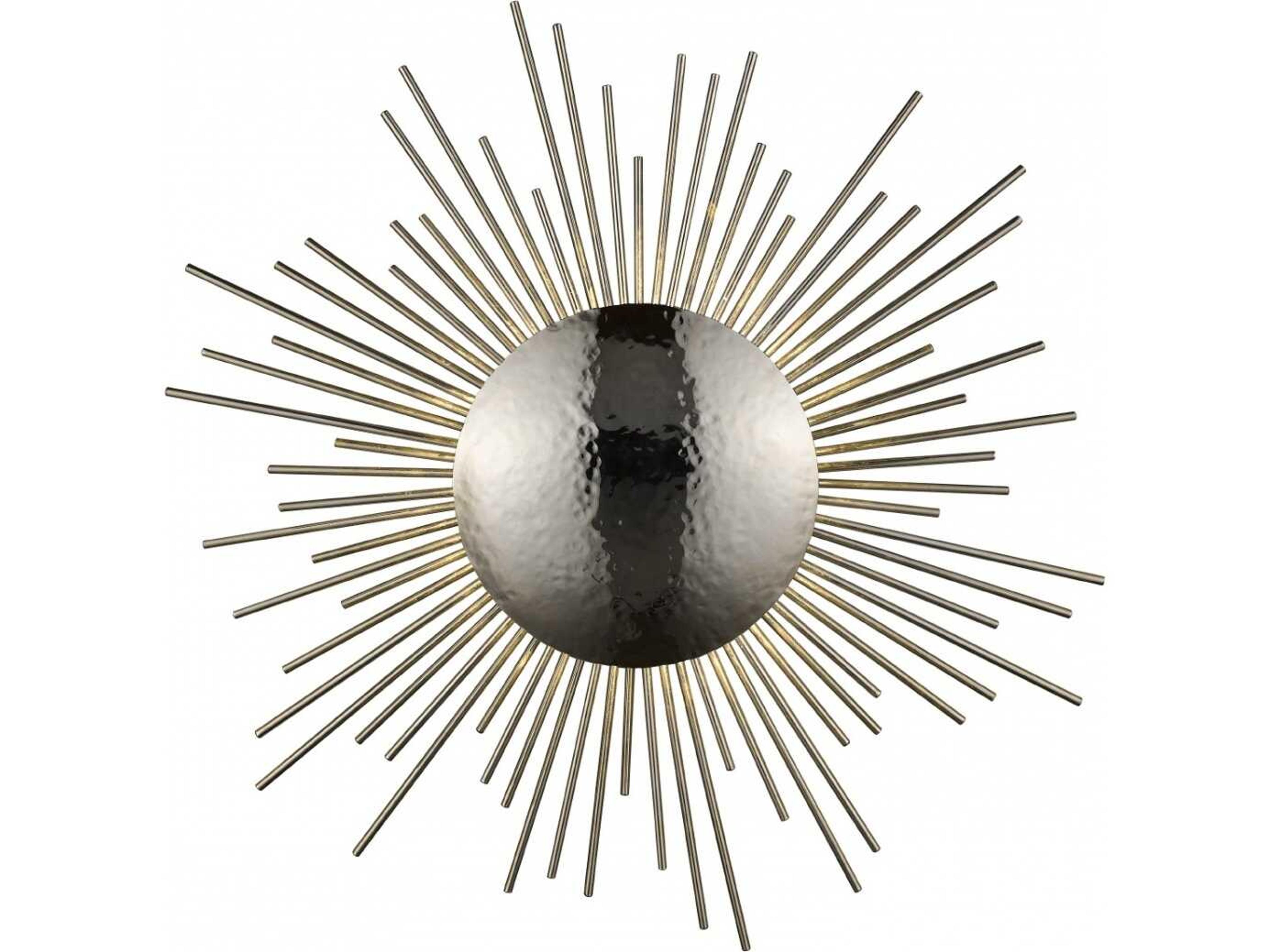 Marquee St. LED Wall Sconce Hammered Polished Nickel