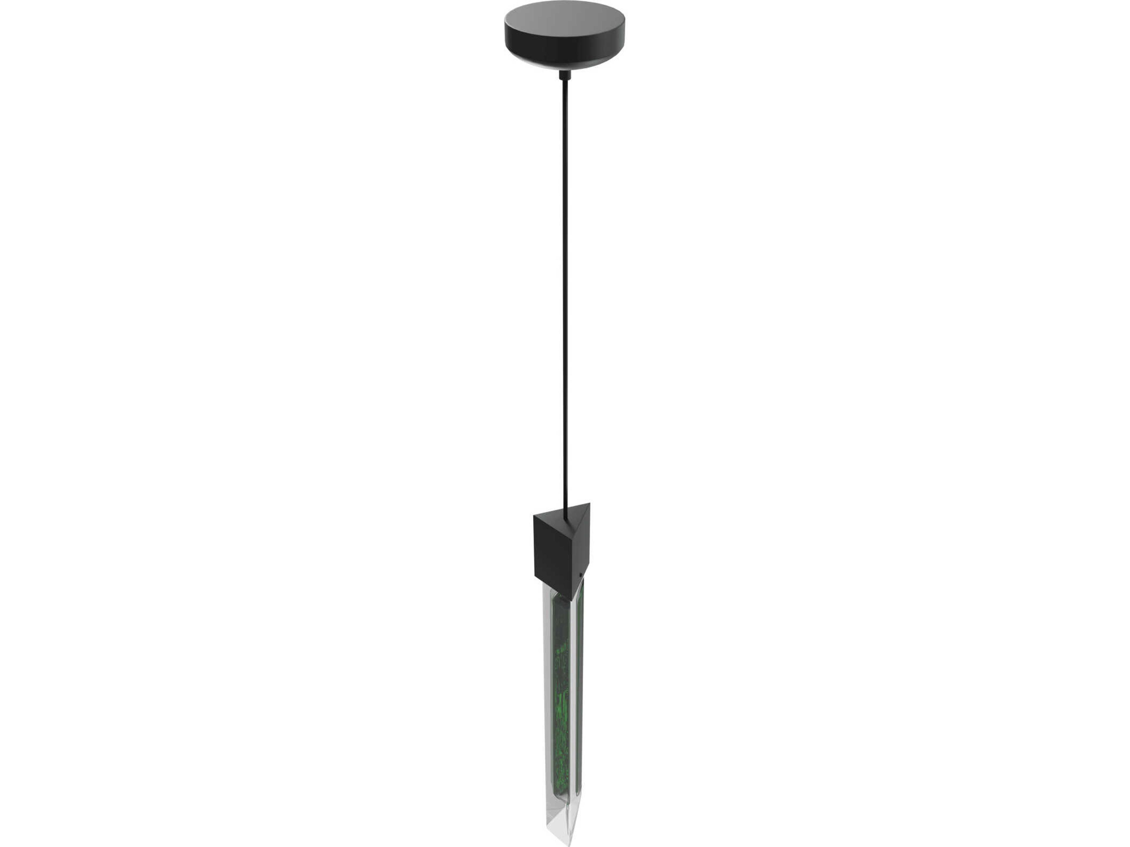 Avenue Lighting Alpine 1-Light Black Linear Mini Pendant