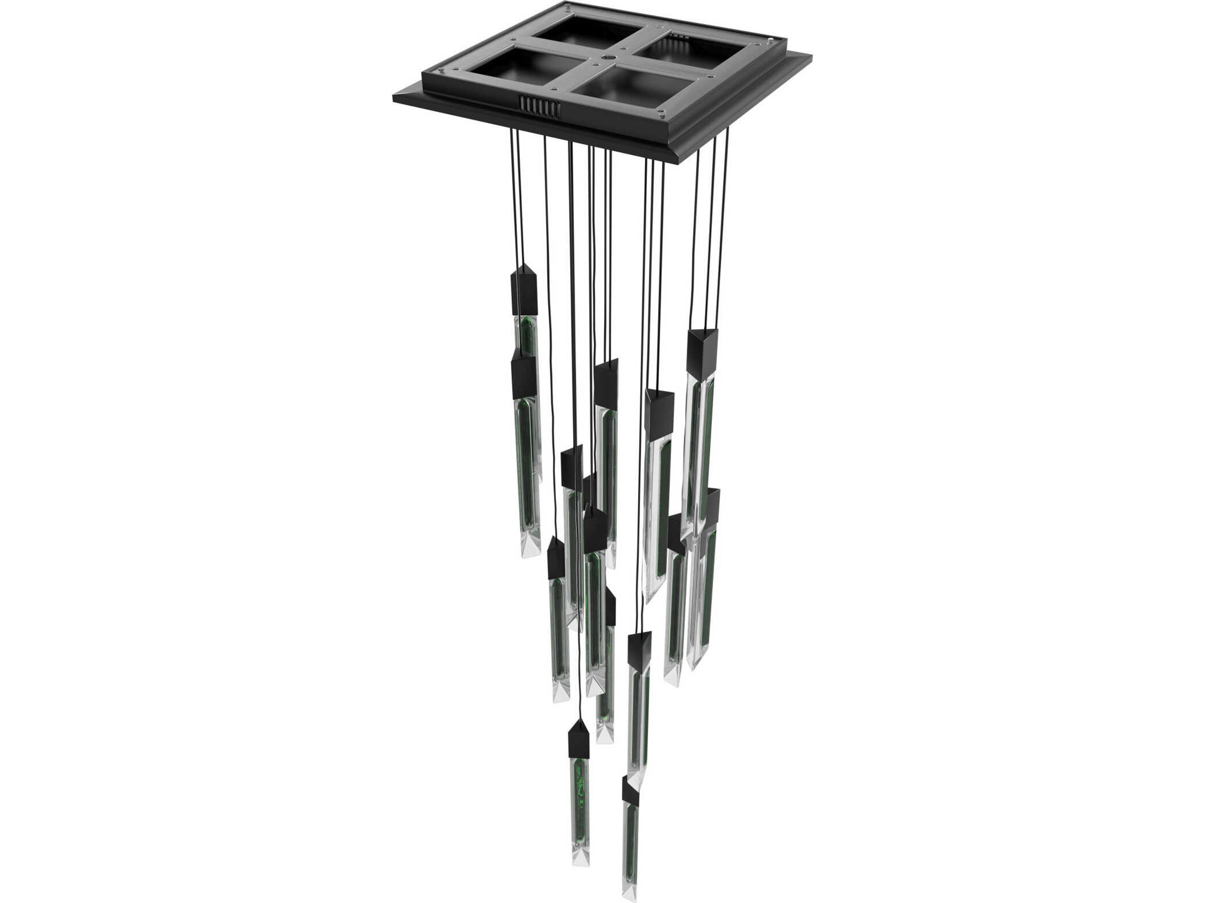 Avenue Lighting Alpine 15-Light Black Linear Pendant