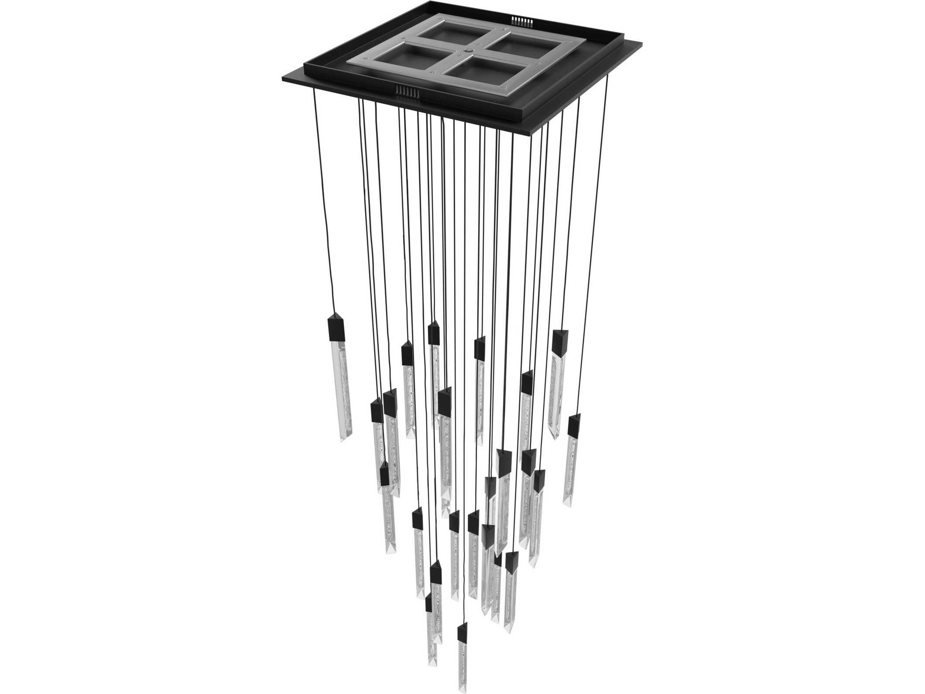 Avenue Lighting Alpine 31-Light White Black Linear Pendant