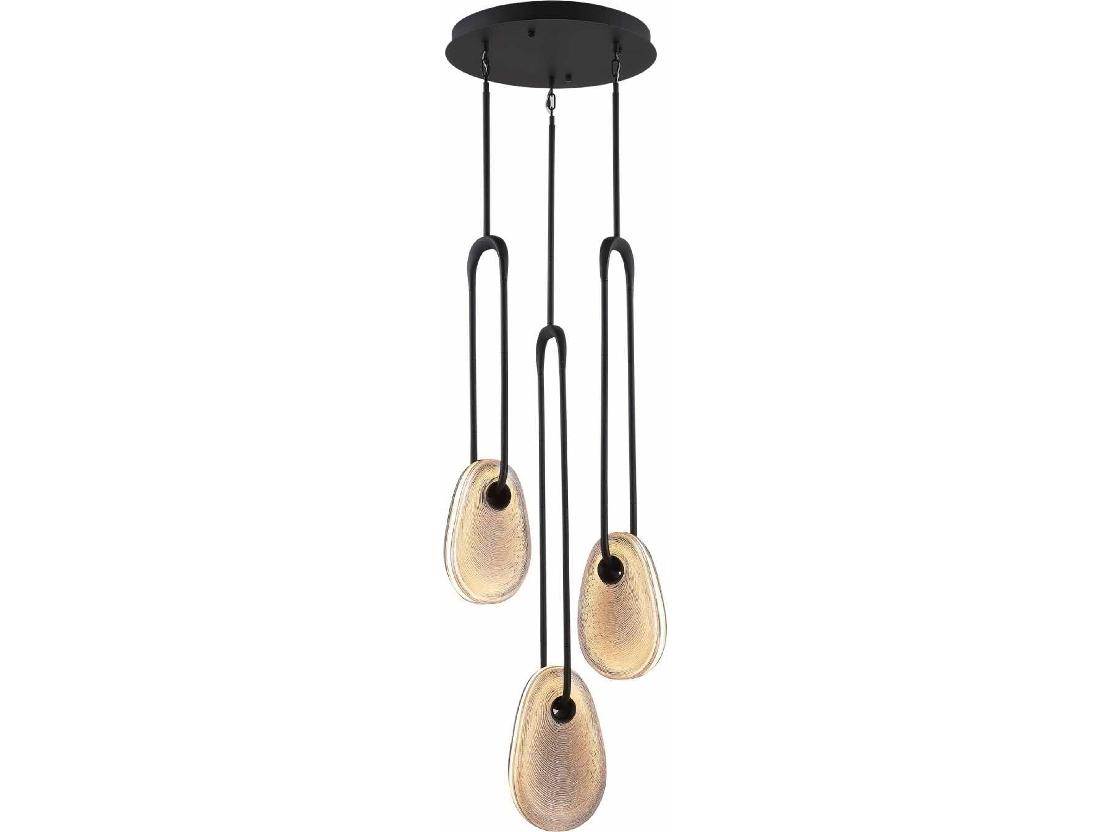 Palmea LED Pendant in Matte Black