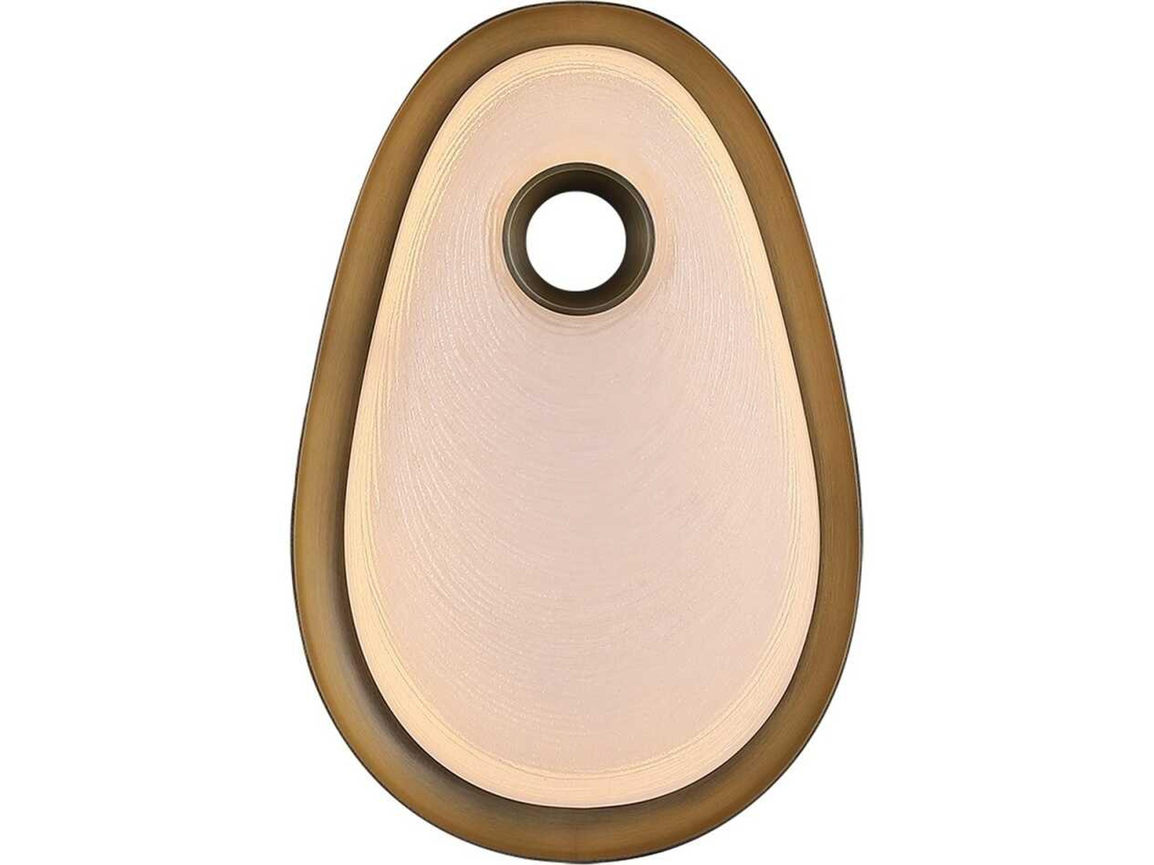 Palmea Wall Sconce Mid-Century Modern Aged Brass