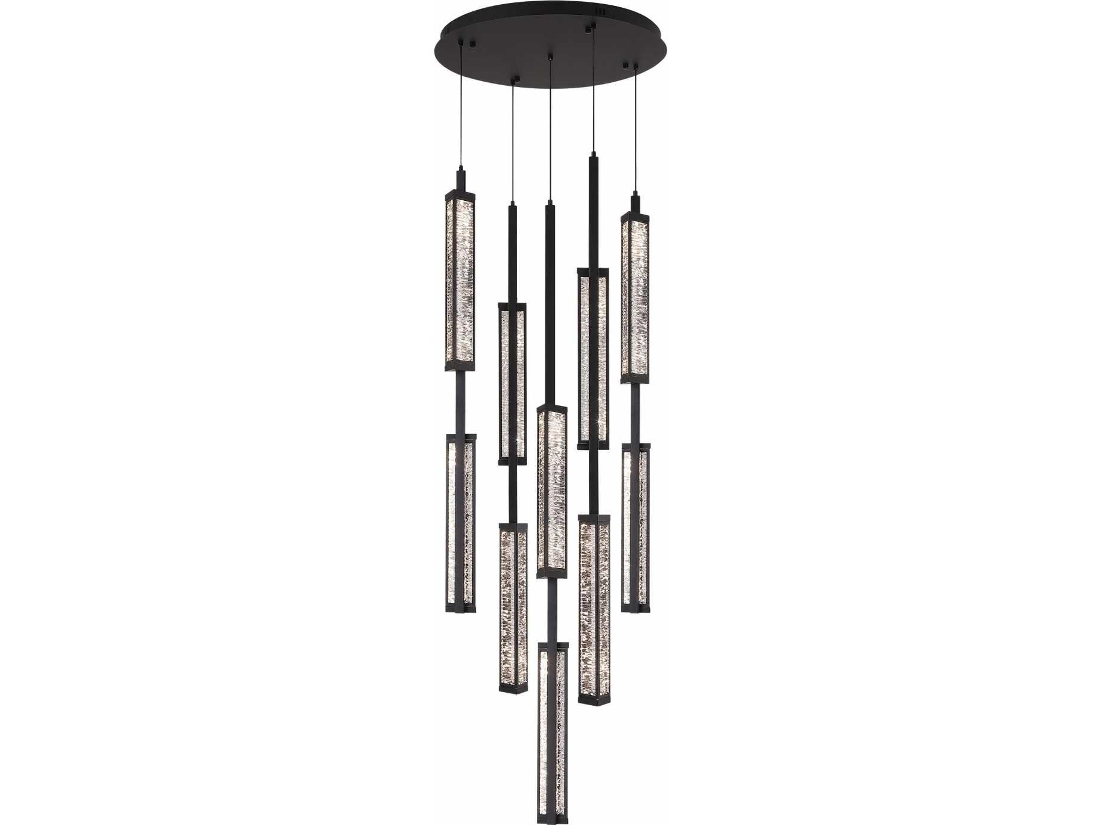 Metropole LED Pendant Light in Matte Black