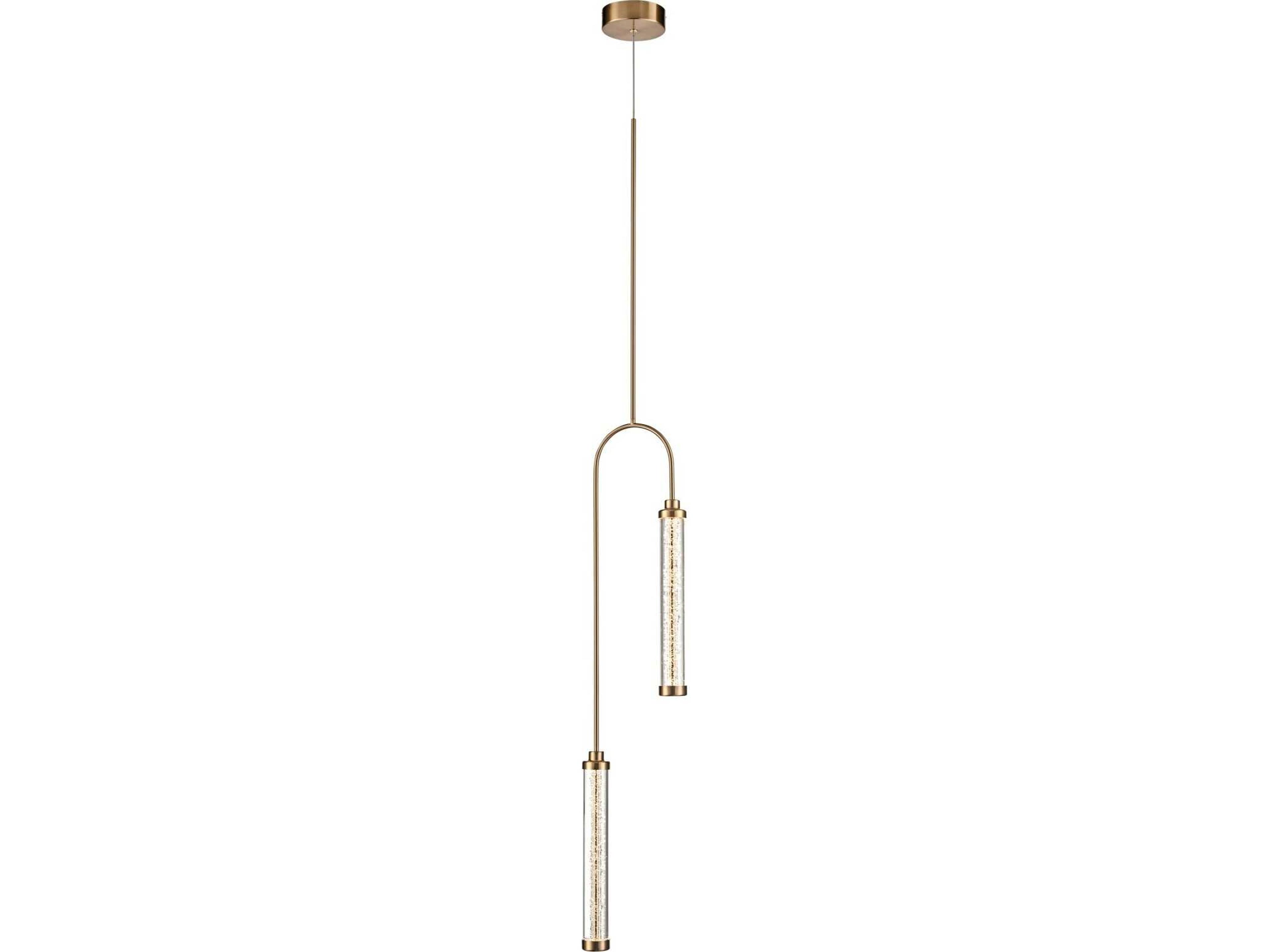 Belvedere LED Pendant in Antique Brass