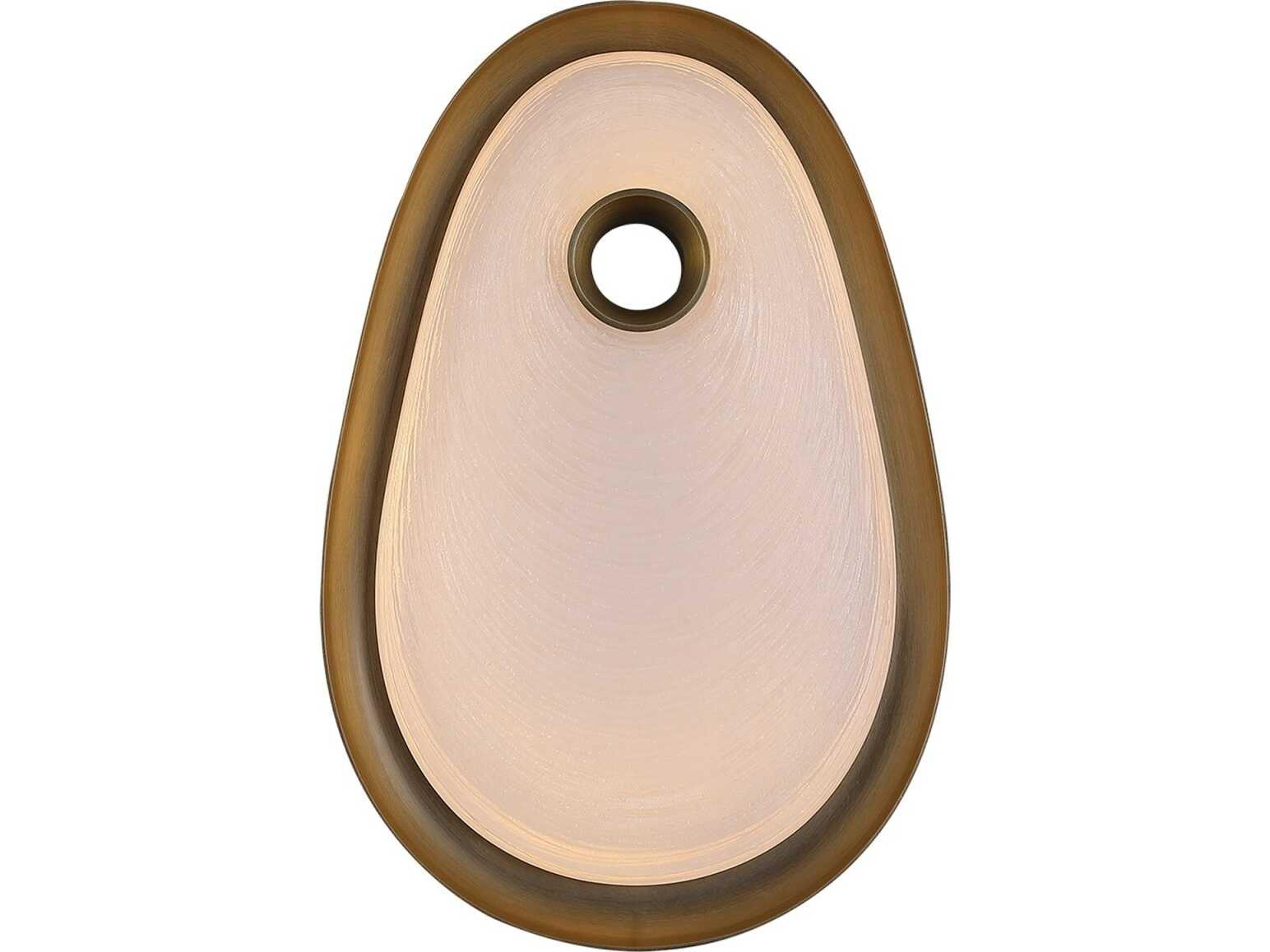 Palmea LED Wall Sconce in Aged Brass