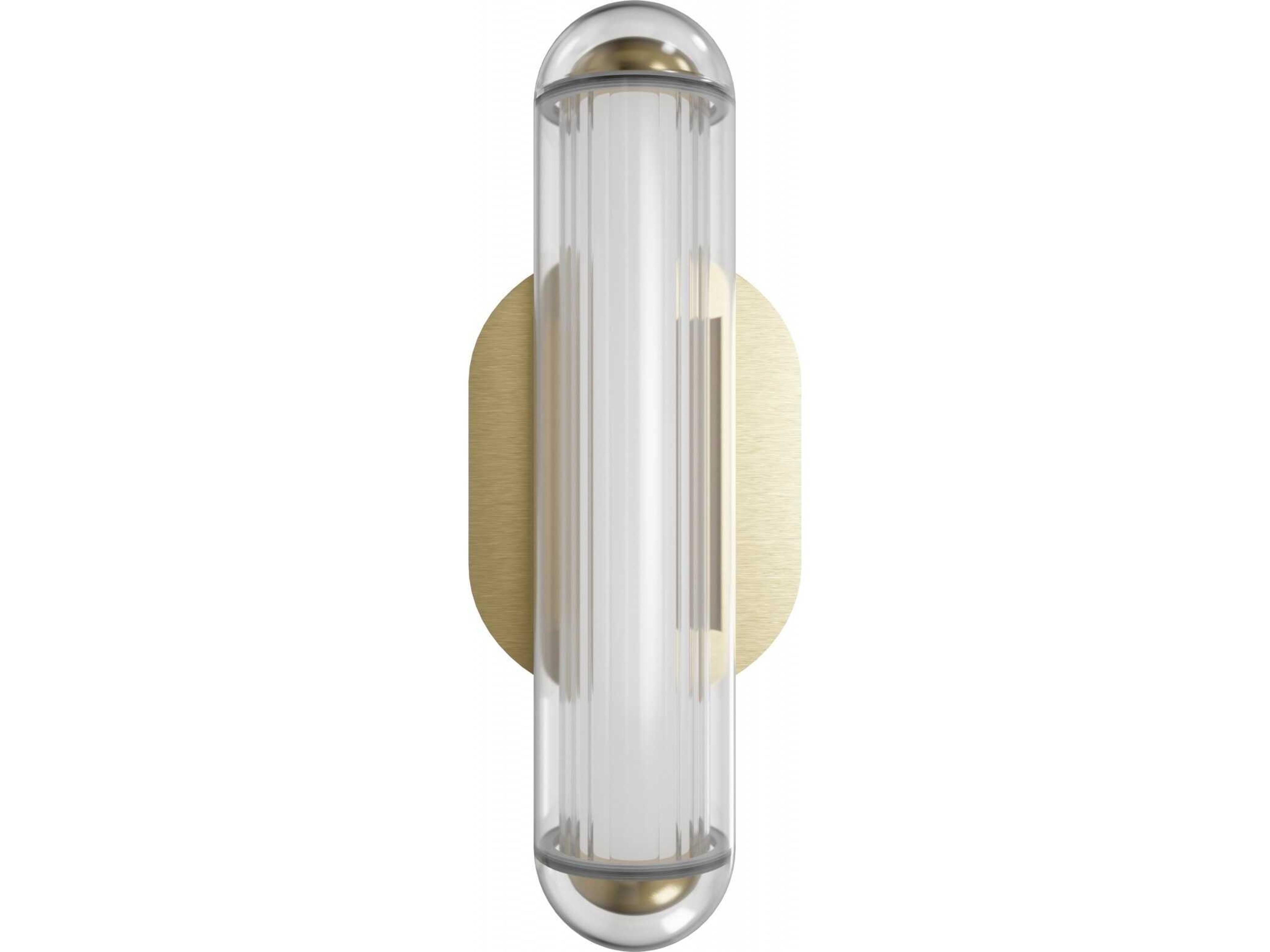 Nautilus LED Wall Sconce in Aged Brass