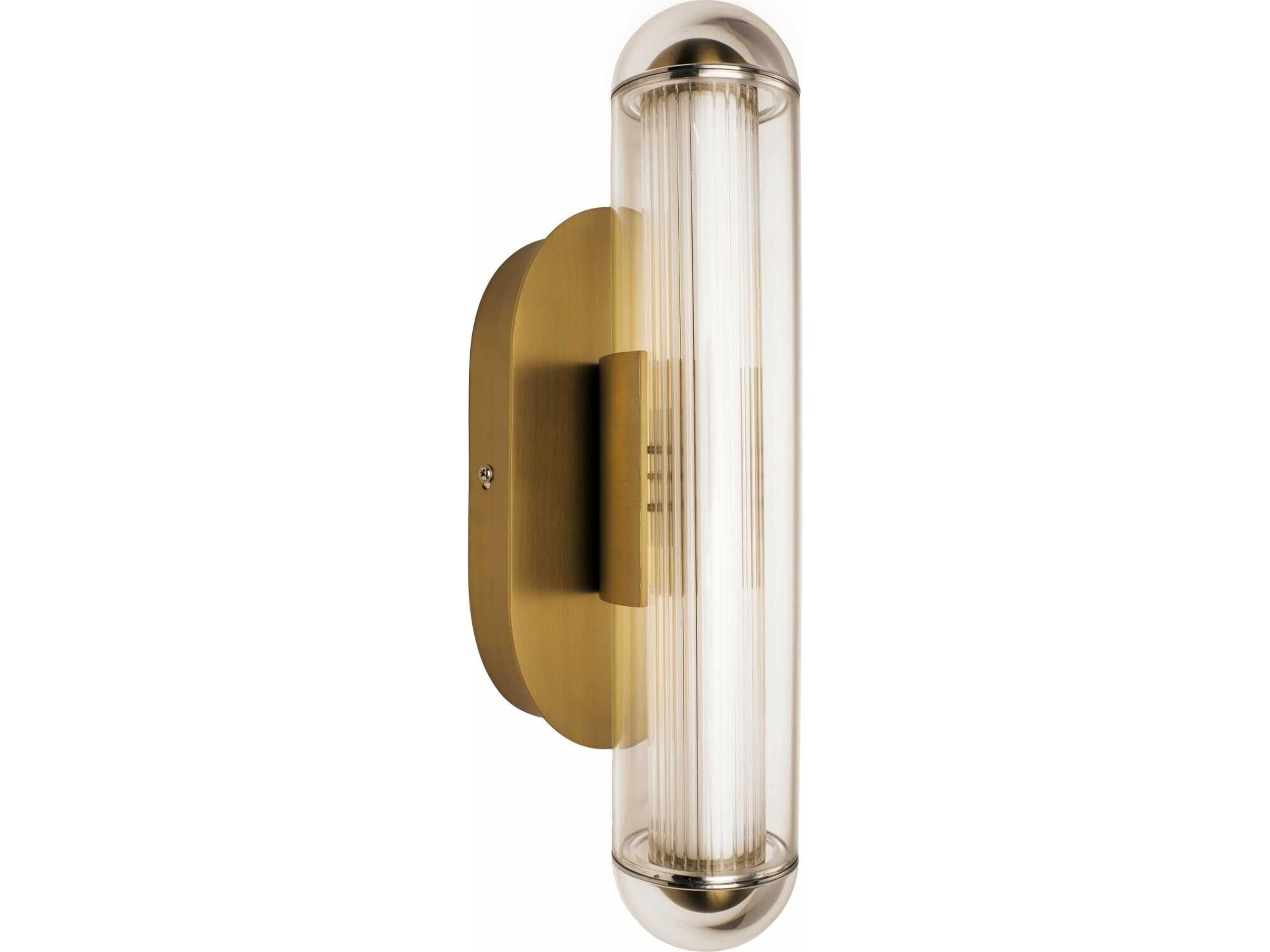 Avenue Lighting Nautilus 1-Light Aged Brass Wall Sconce