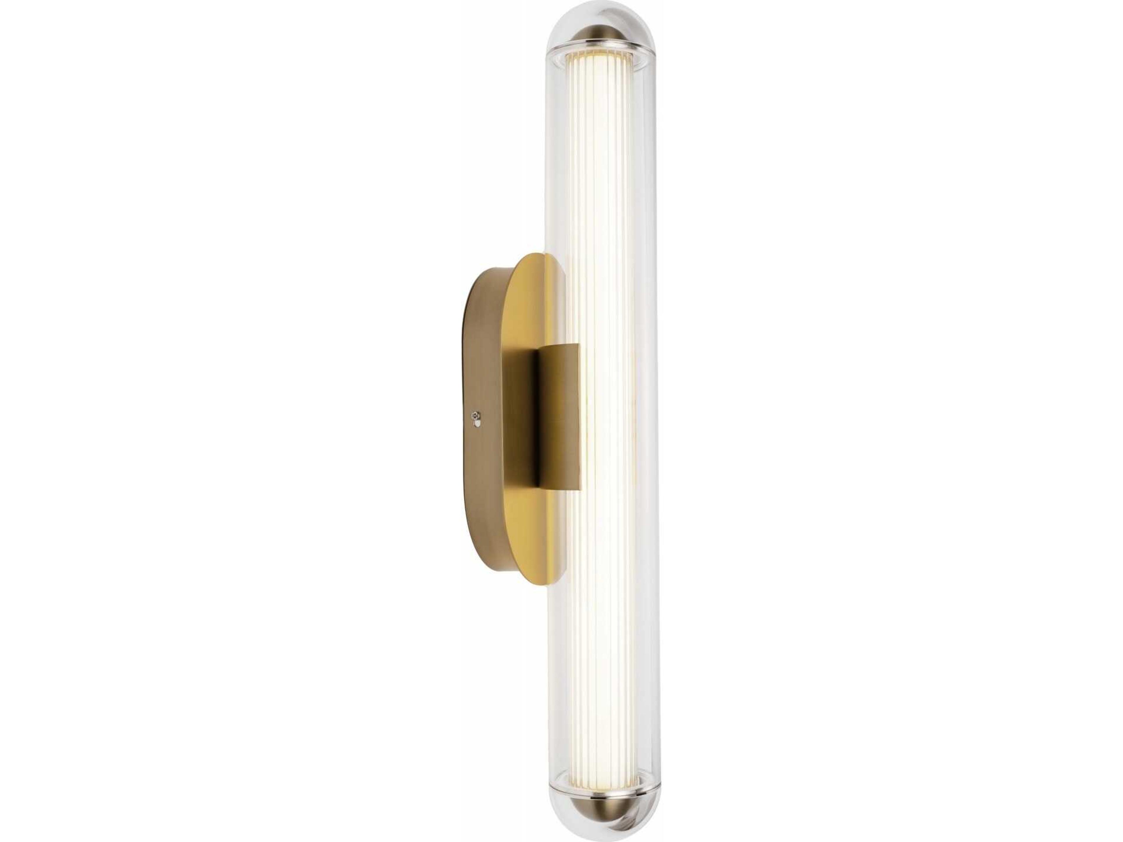 Avenue Lighting Nautilus 1-Light Aged Brass Wall Sconce