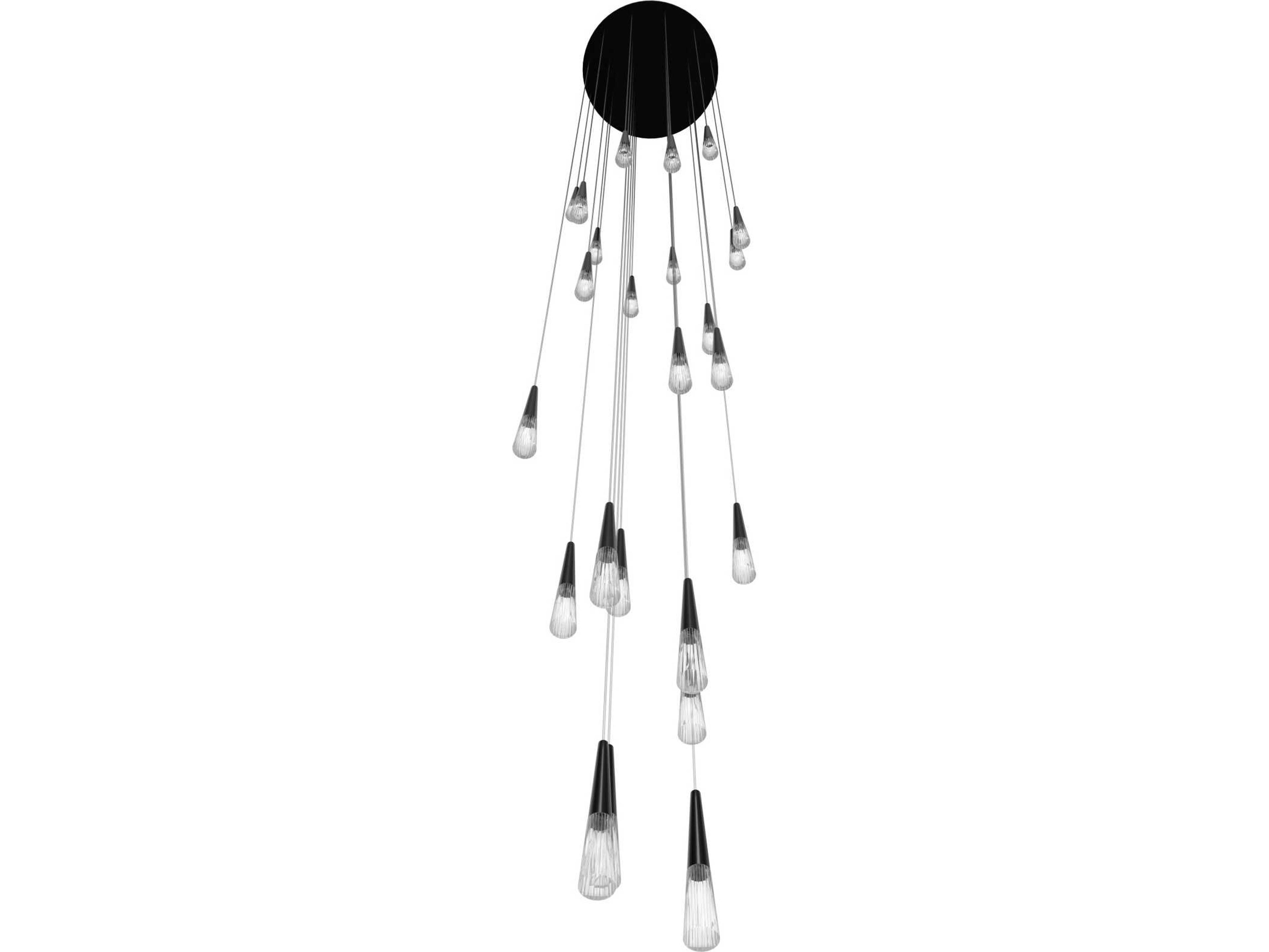 Avenue Lighting Encino 25-Light Gun Metal Gunmetal Linear Pendant
