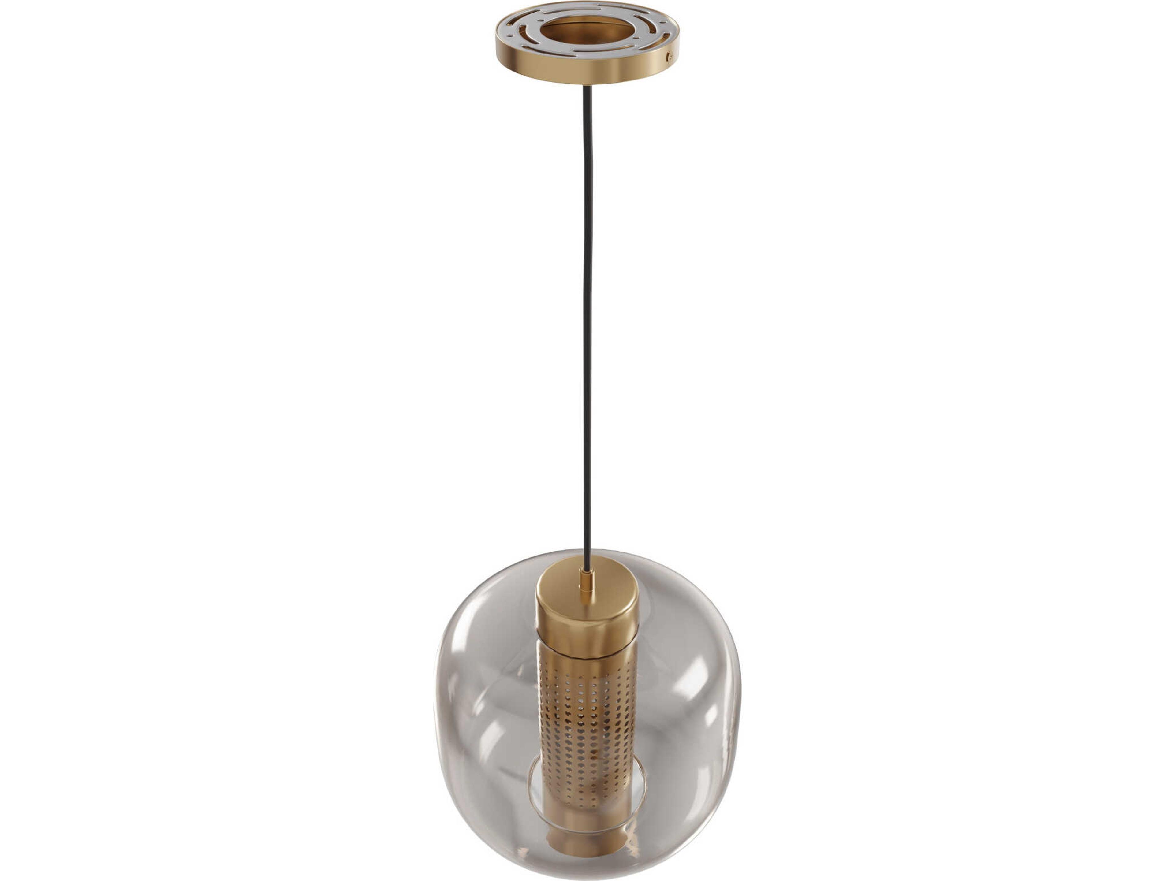 Avenue Lighting Cosmopolitan 1-Light Aged Brass Mini Pendant