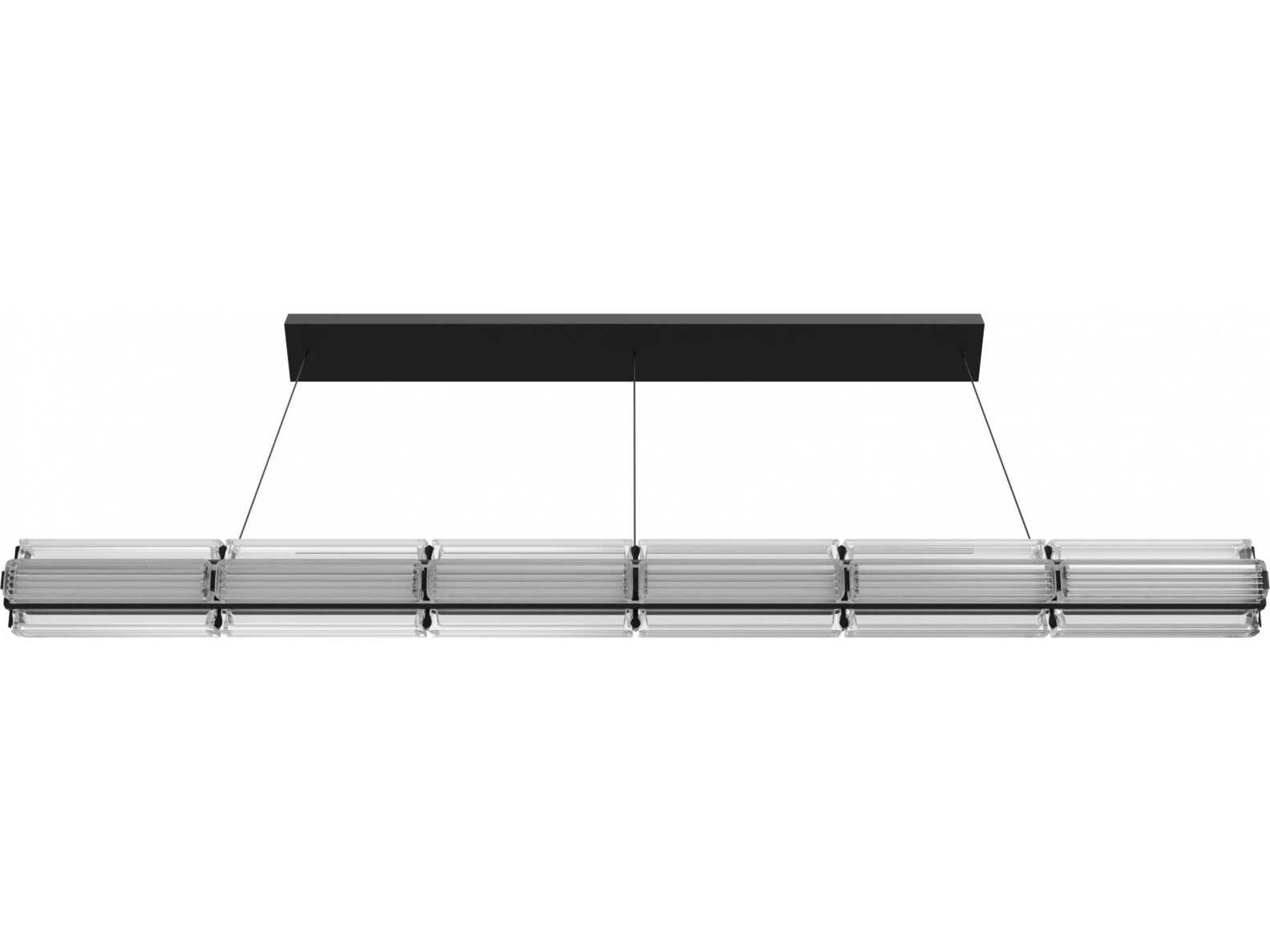 Avenue Lighting Fremont Black Linear Island Pendant