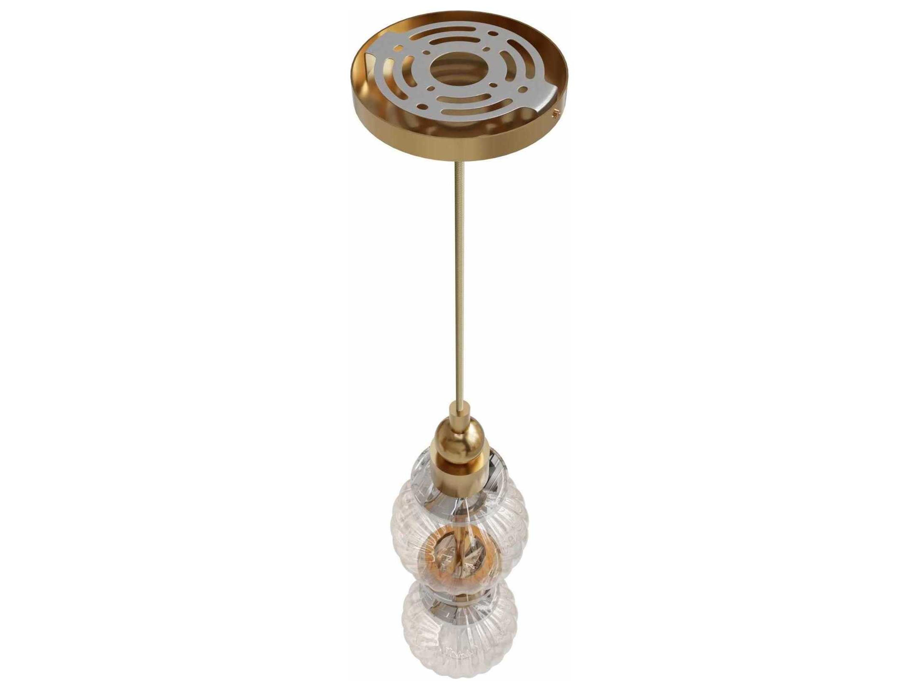 Avenue Lighting Avra Aged Brass Geometric Mini Pendant