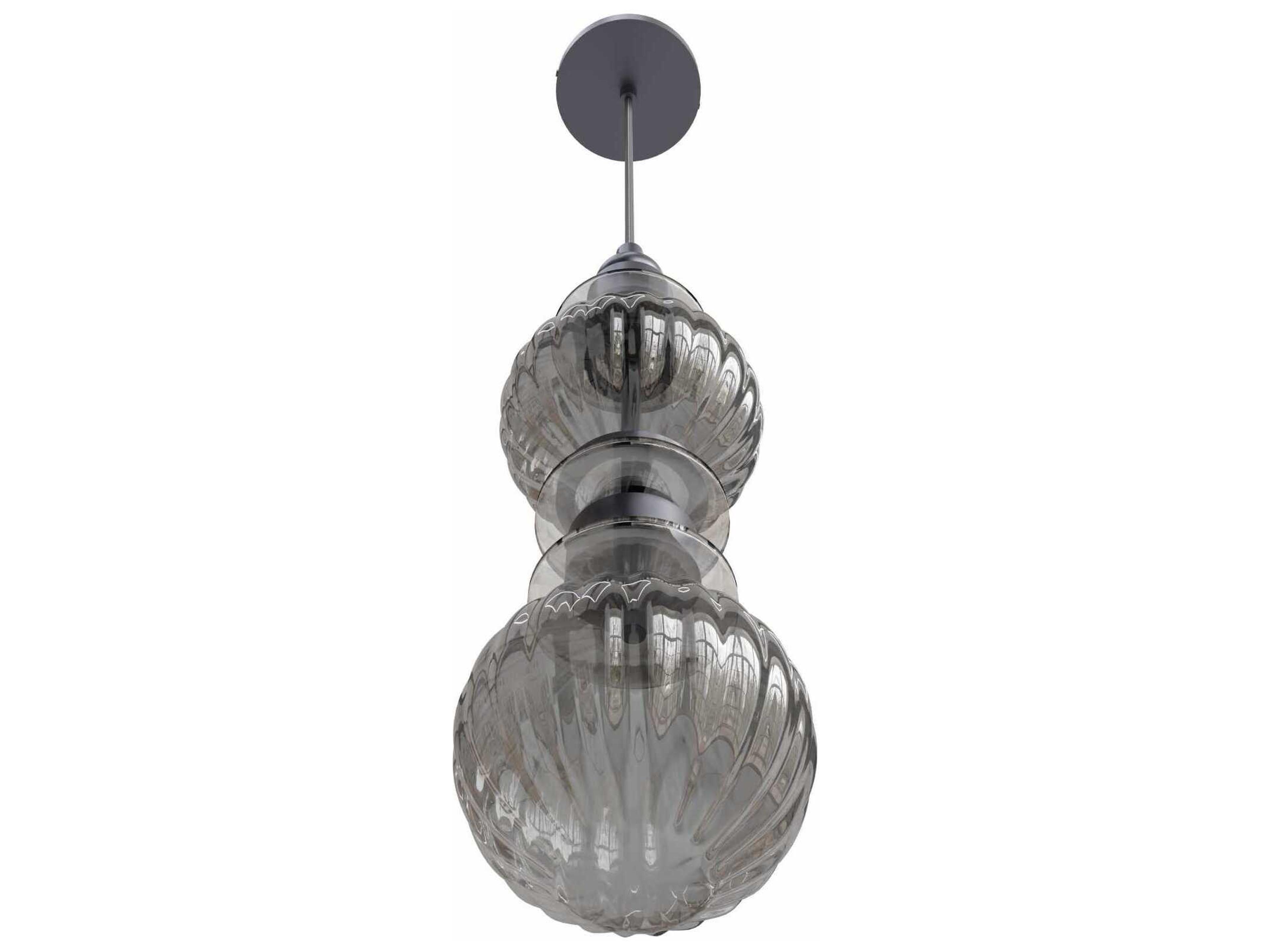 Avenue Lighting Avra 2-Light Black Geometric Mini Pendant