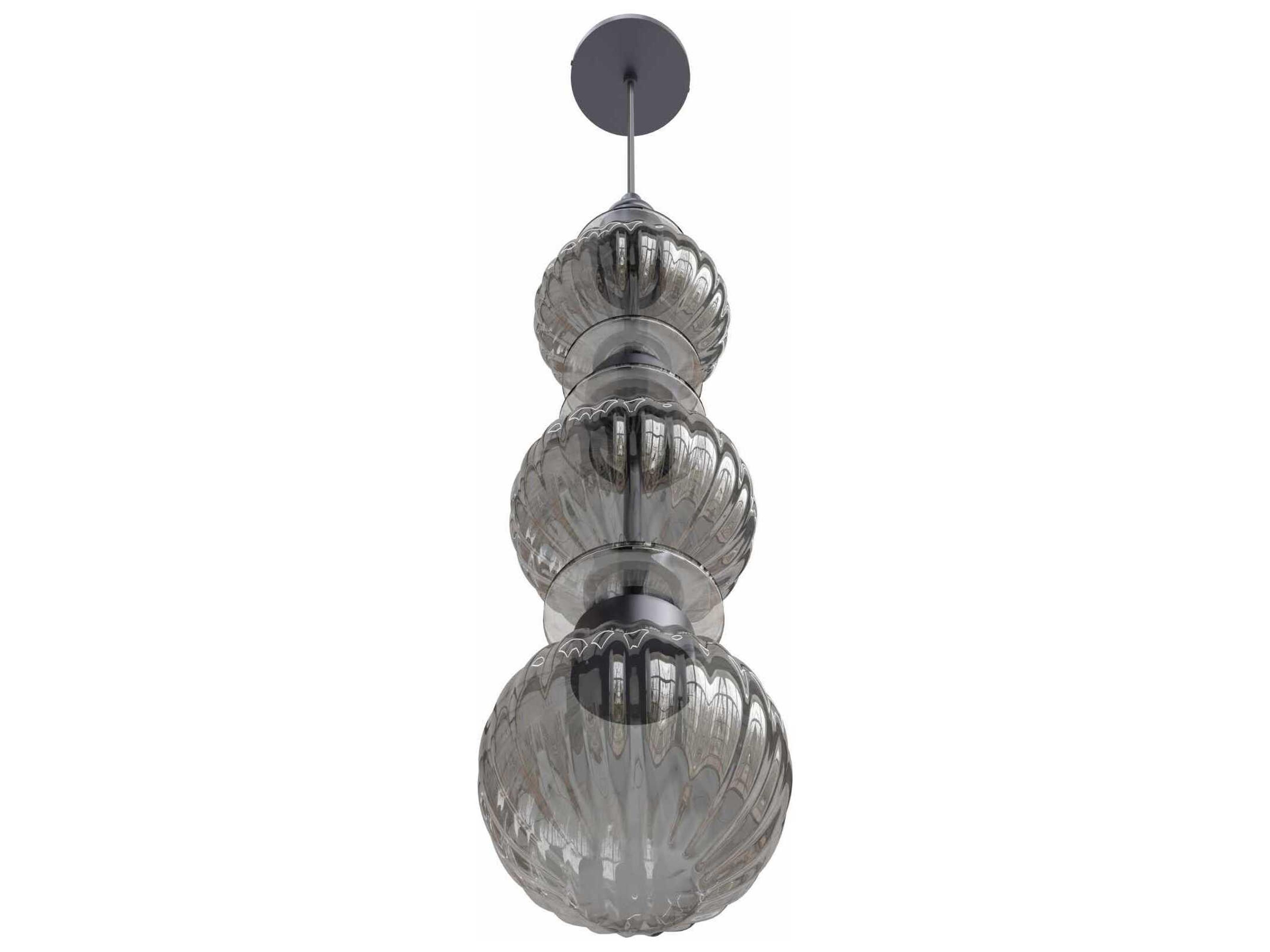 Avenue Lighting Avra 3-Light Black Geometric Mini Pendant