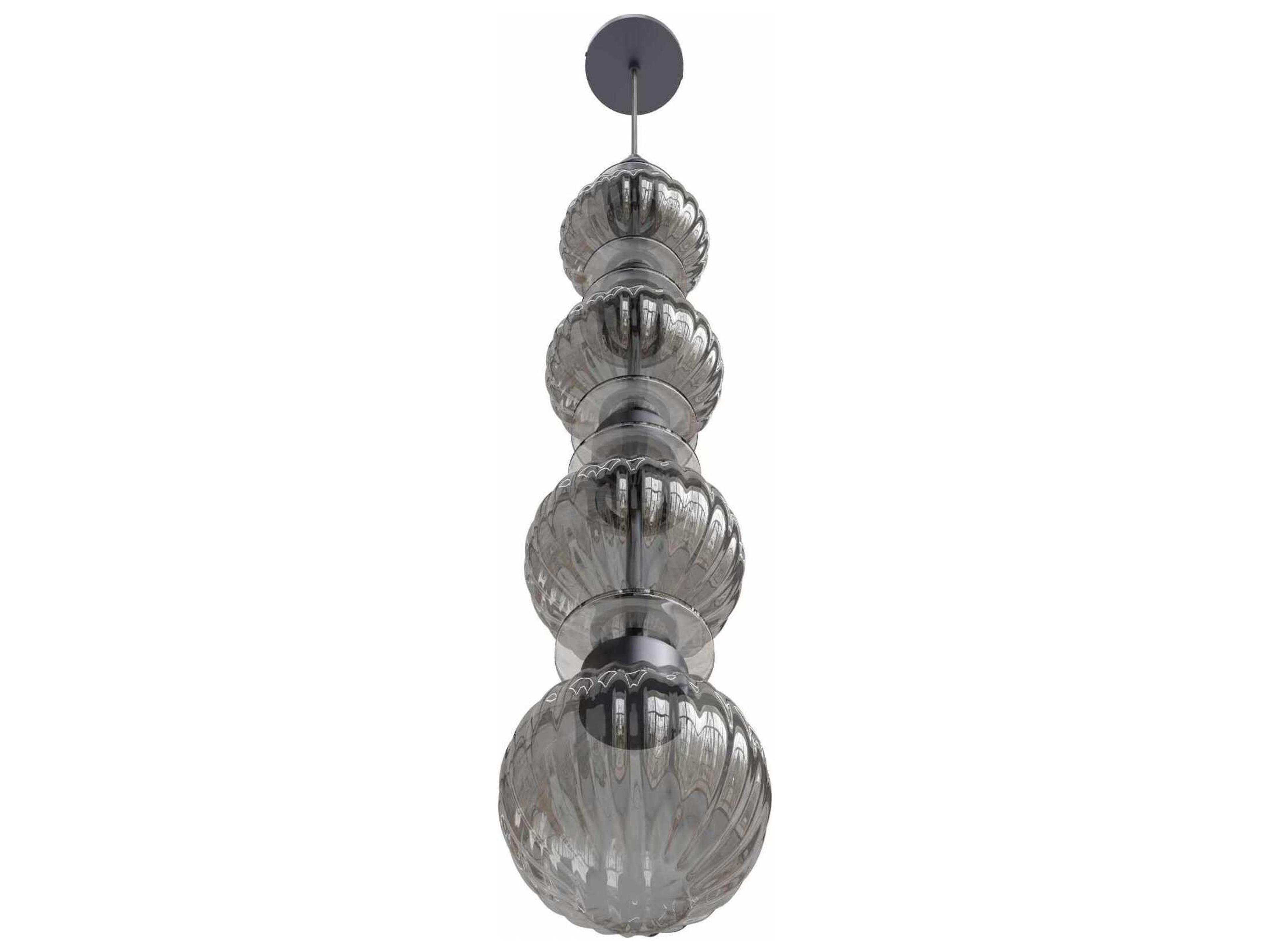 Avenue Lighting Avra 4-Light Black Geometric Mini Pendant