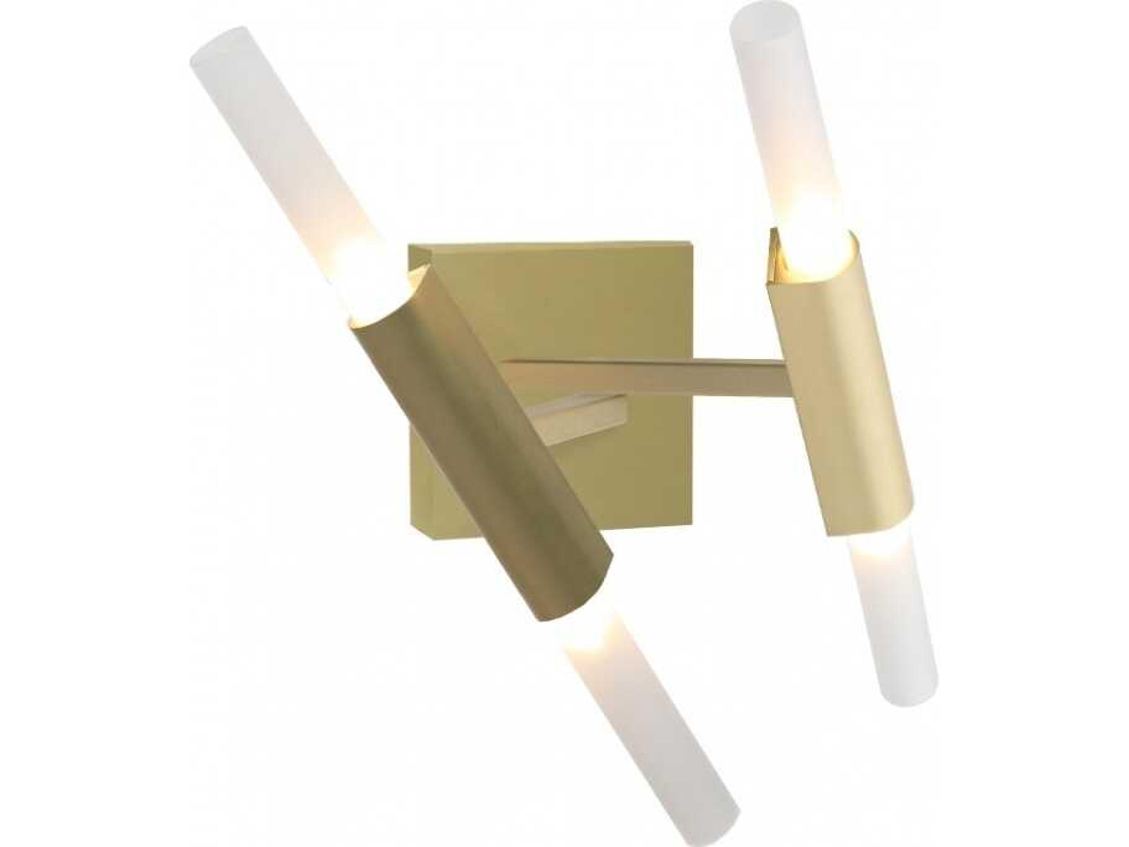 San Vicente Blvd LED Wall Sconce in Brushed Brass