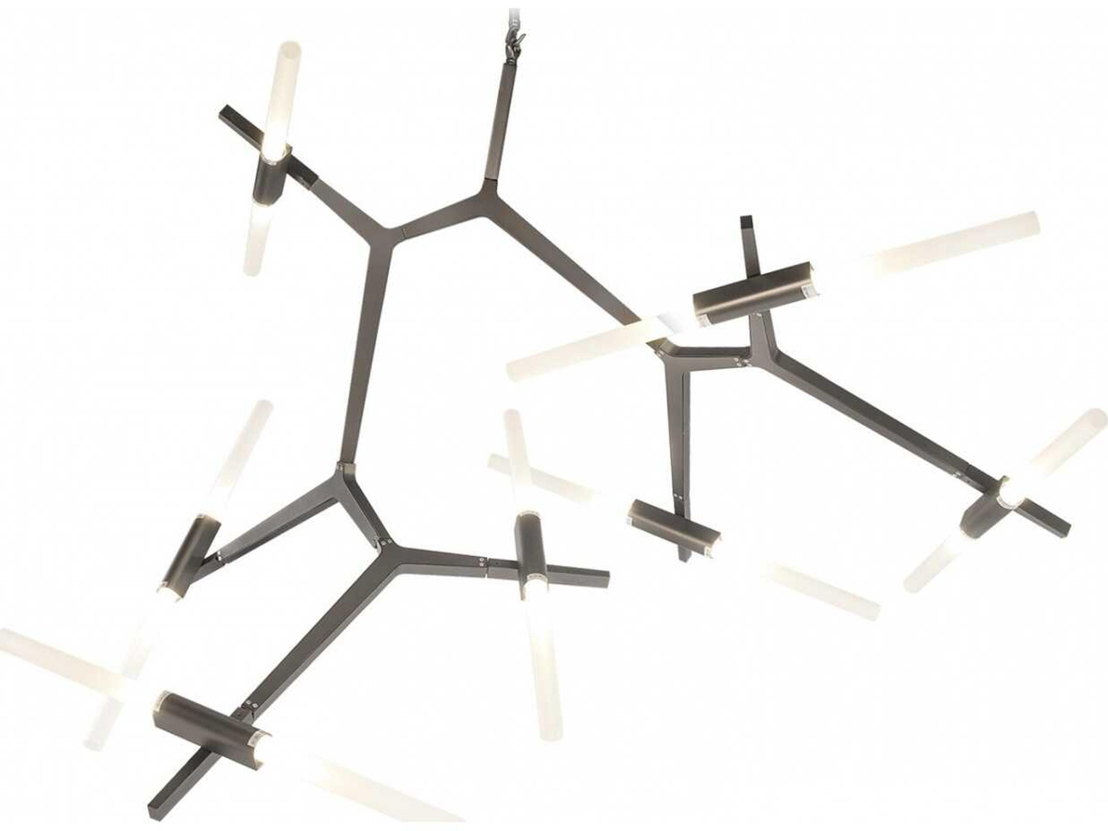 San Vicente 14 Light Chandelier in Dark Bronze Modern