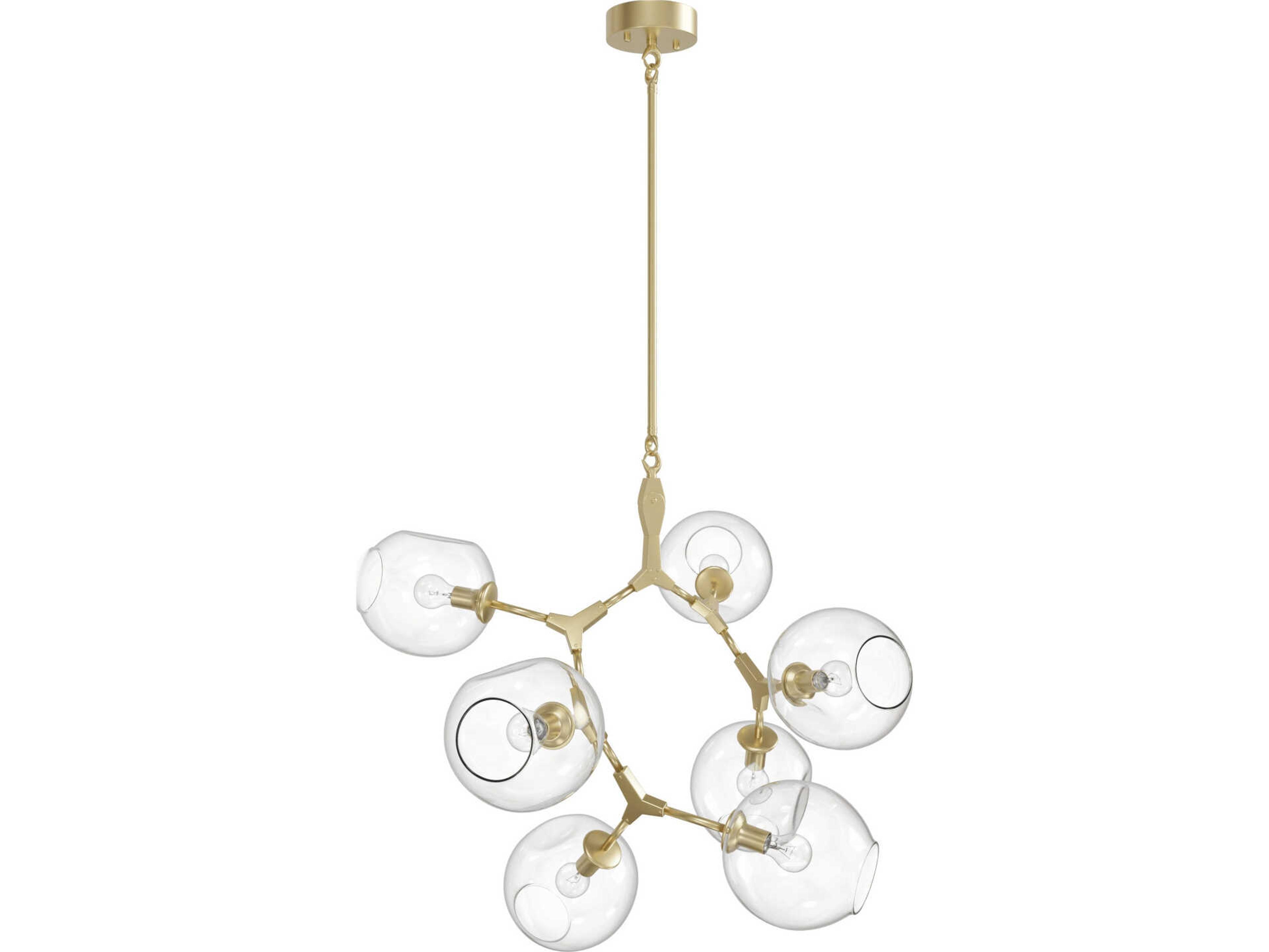 Avenue Lighting Fairfax Ave 7-Light Brushed Brass Chandelier