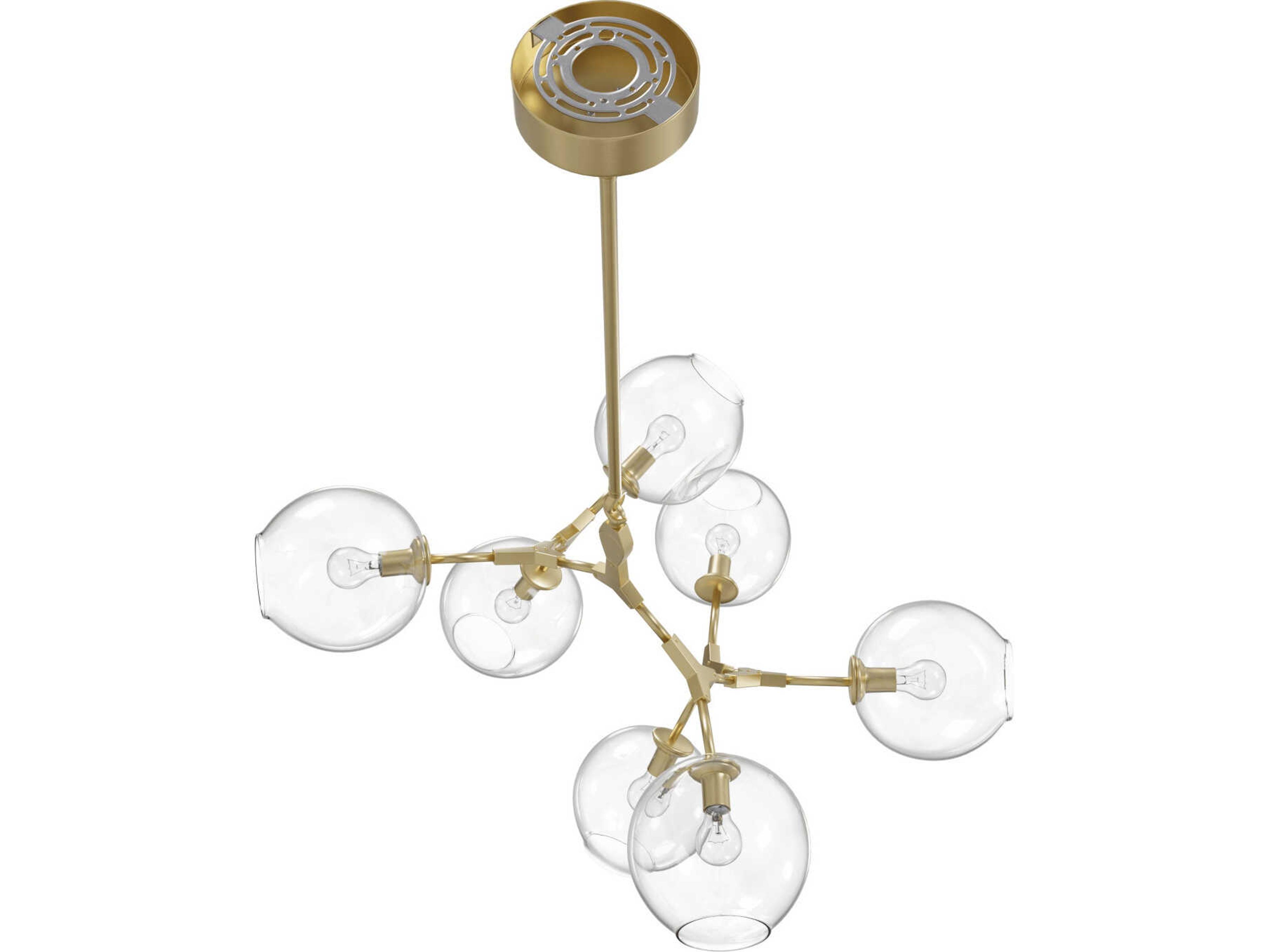 Avenue Lighting Fairfax Ave 7-Light Brushed Brass Chandelier