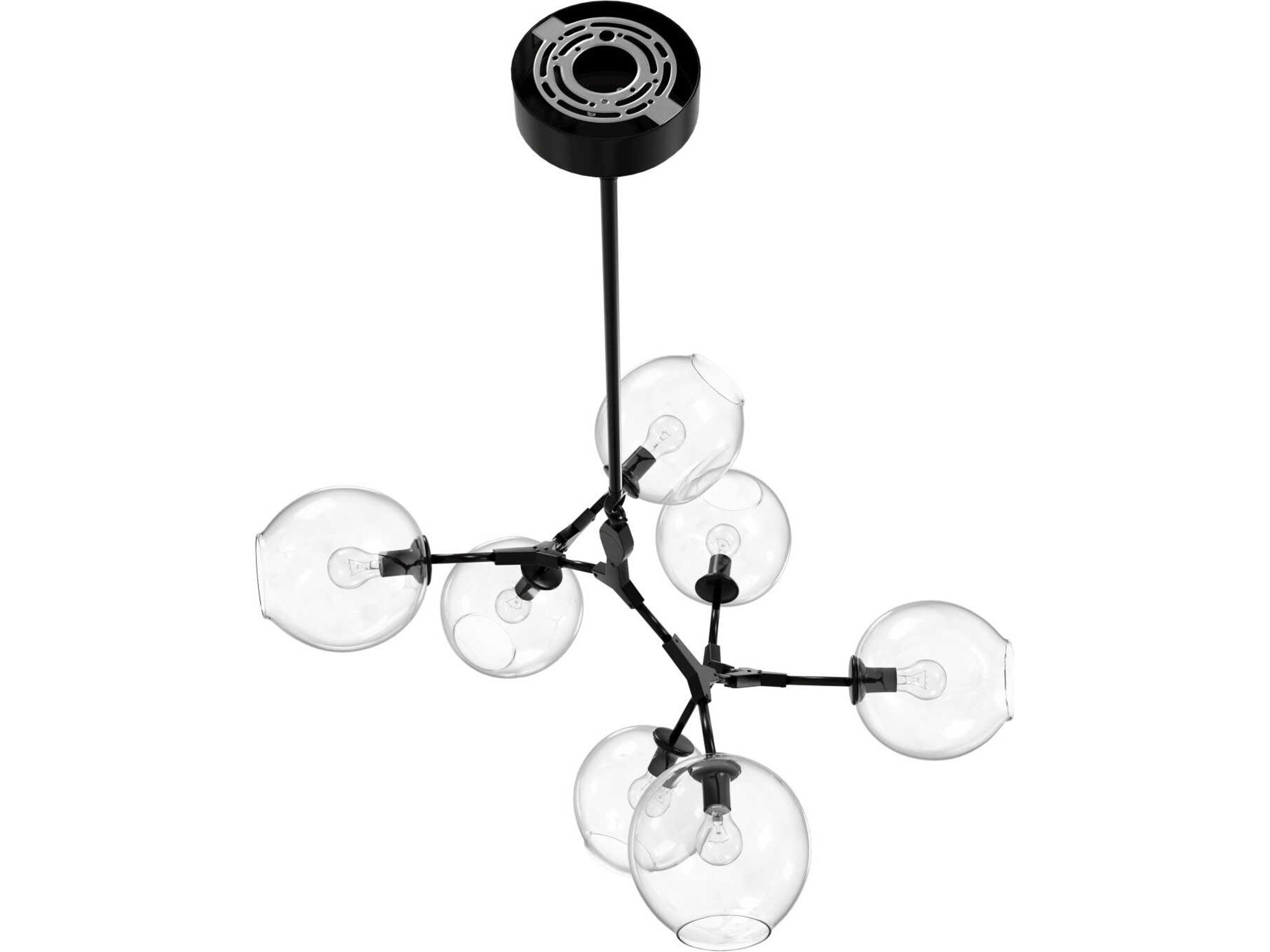 Avenue Lighting Fairfax Ave 7-Light Dark Bronze Black Chandelier