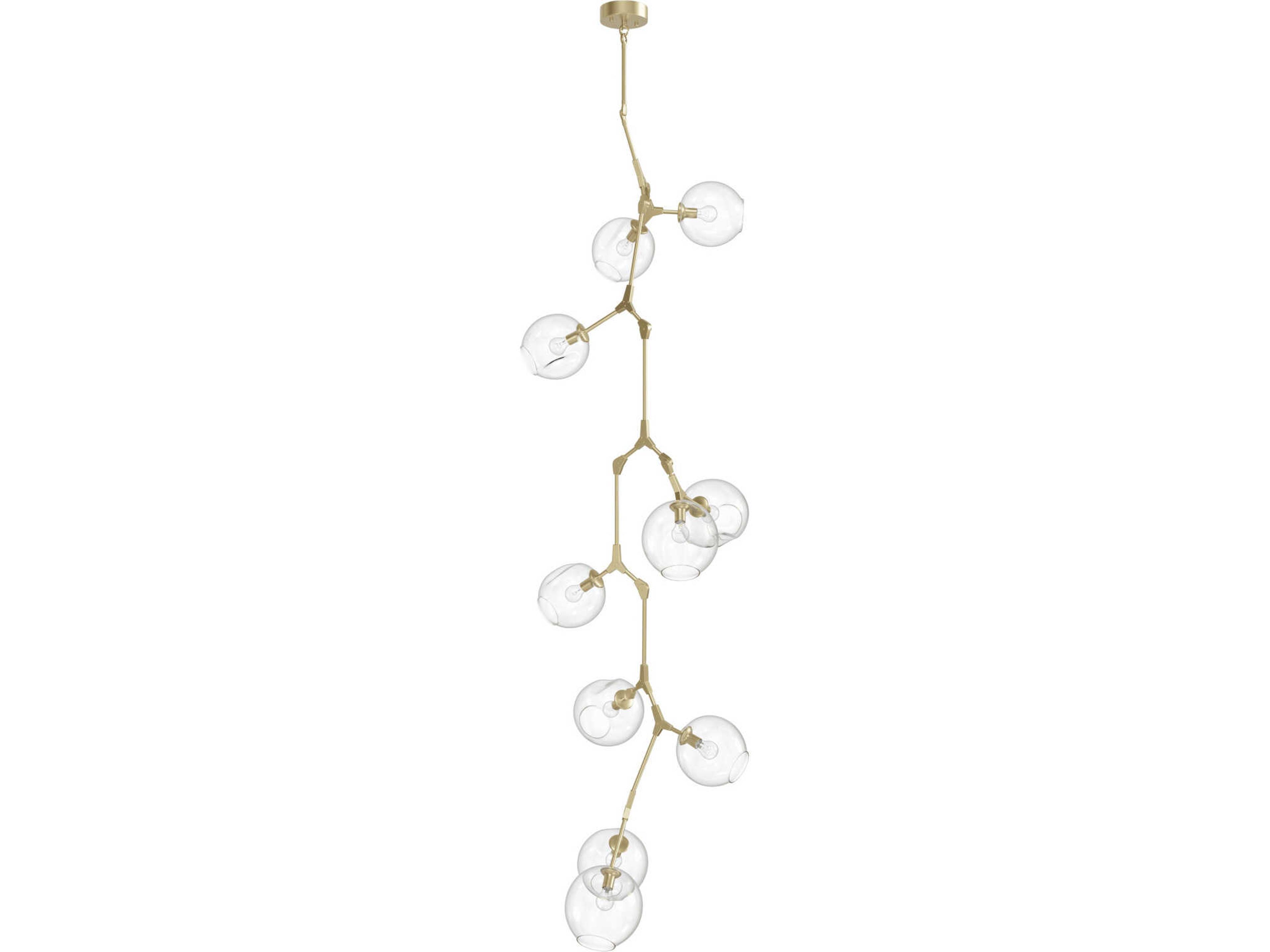 Avenue Lighting Fairfax Ave 10-Light Brushed Brass Chandelier