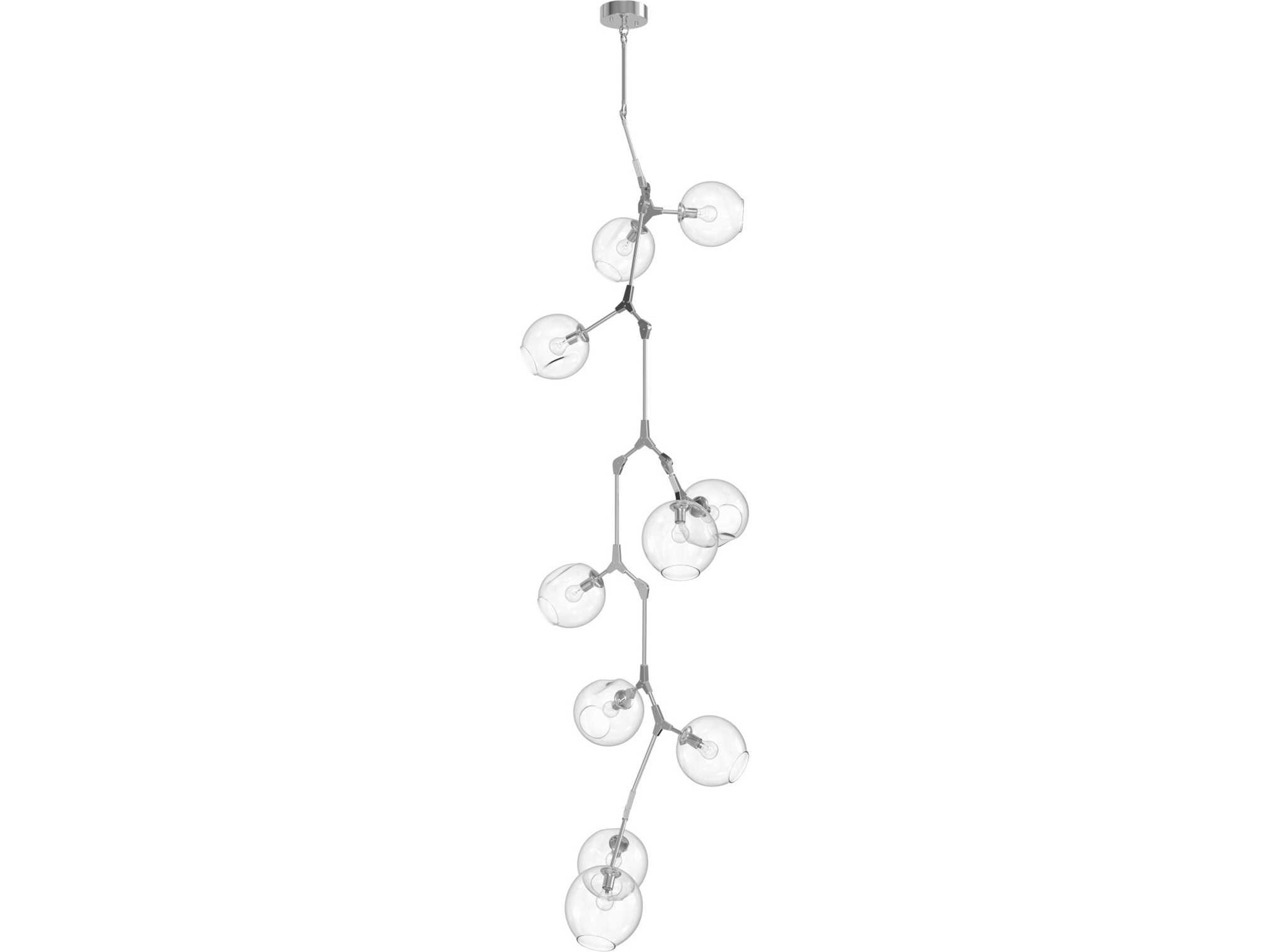Avenue Lighting Fairfax Ave 10-Light Matte Chrome Chandelier