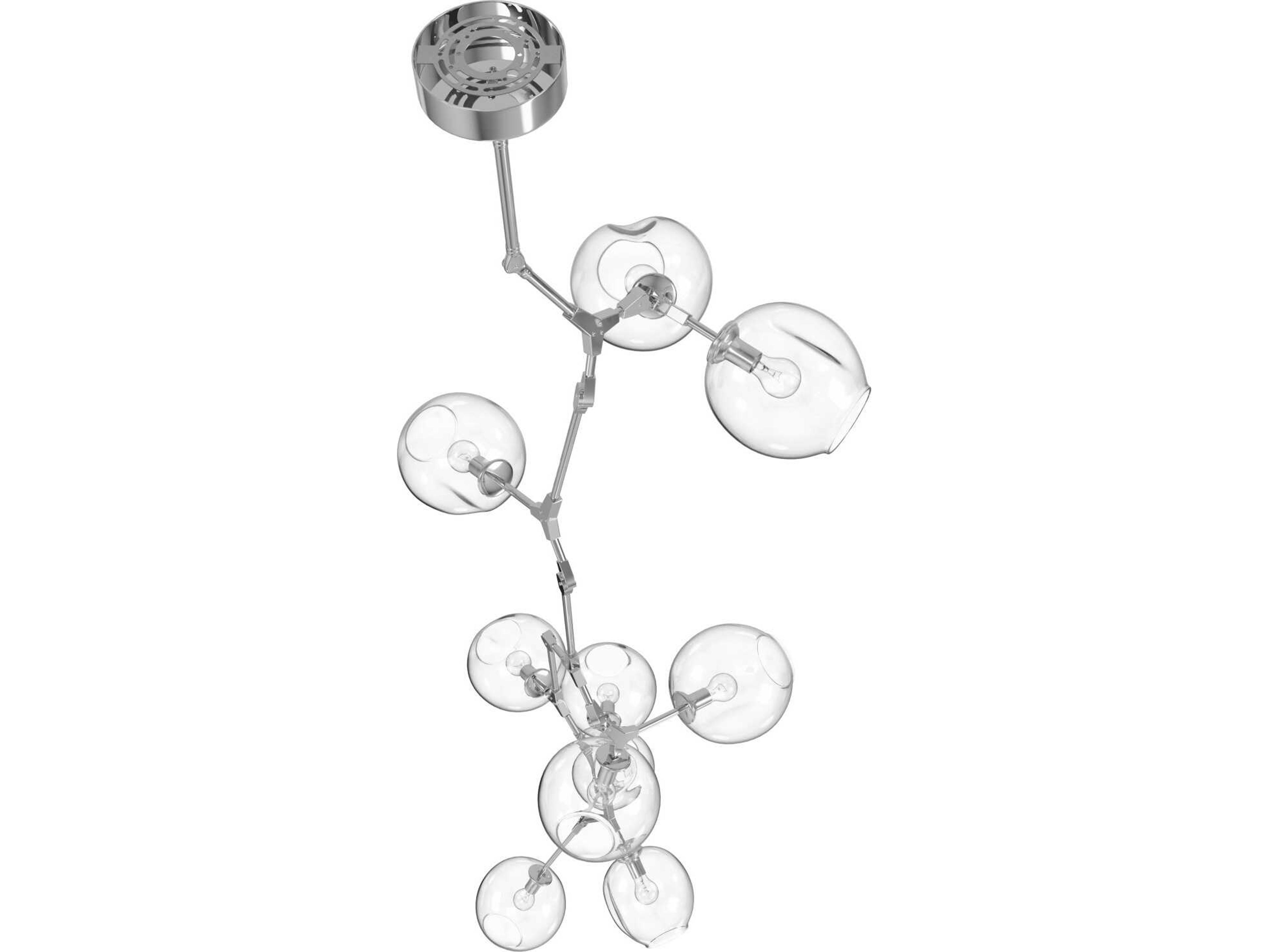 Avenue Lighting Fairfax Ave 10-Light Matte Chrome Chandelier